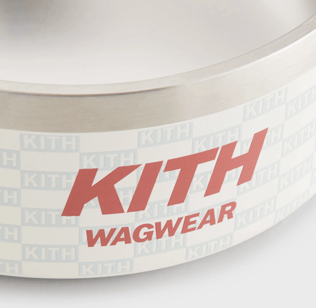 Kith Kith for wagwear Metal Dog Bowl - White Size ONE SIZE - 6 Thumbnail