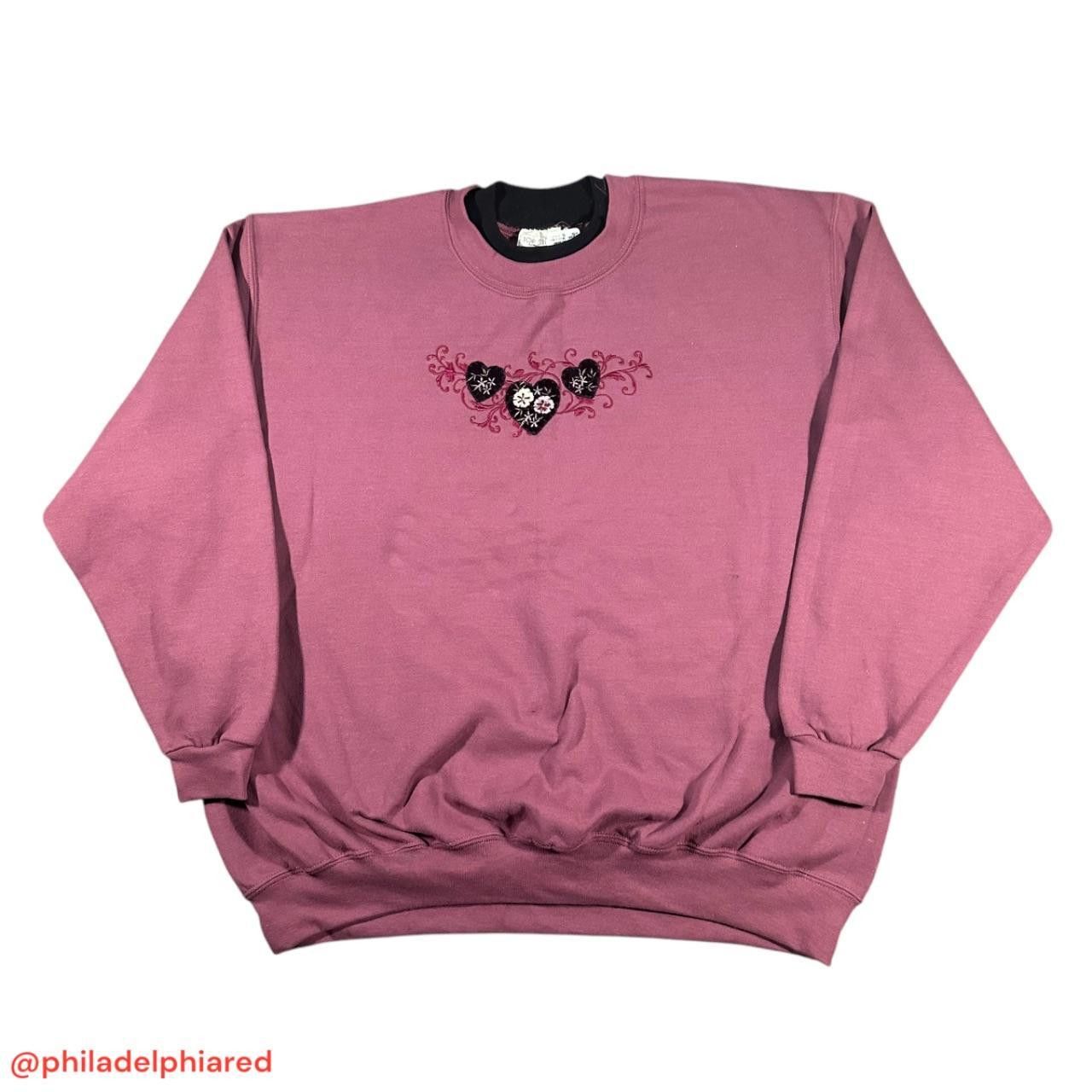 Designer Vintage 1990s Monring Sun Top Stitch crewneck sweatshirt 2X Size XXL / US 16-18 / IT 52-54 - 1 Thumbnail