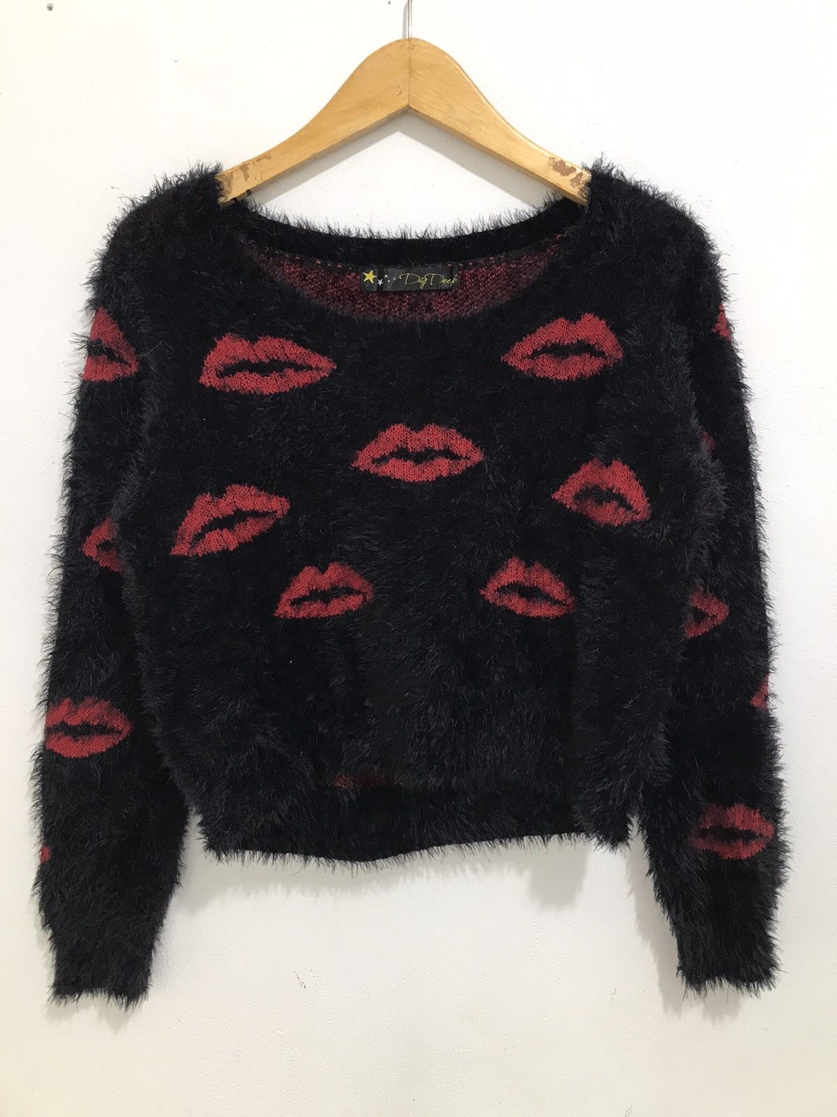 image of 20471120 x Beauty Beast Japanese Digdeep Fuzzy Mohair Sweaters Boxy in Black, Men's (Size Medium)