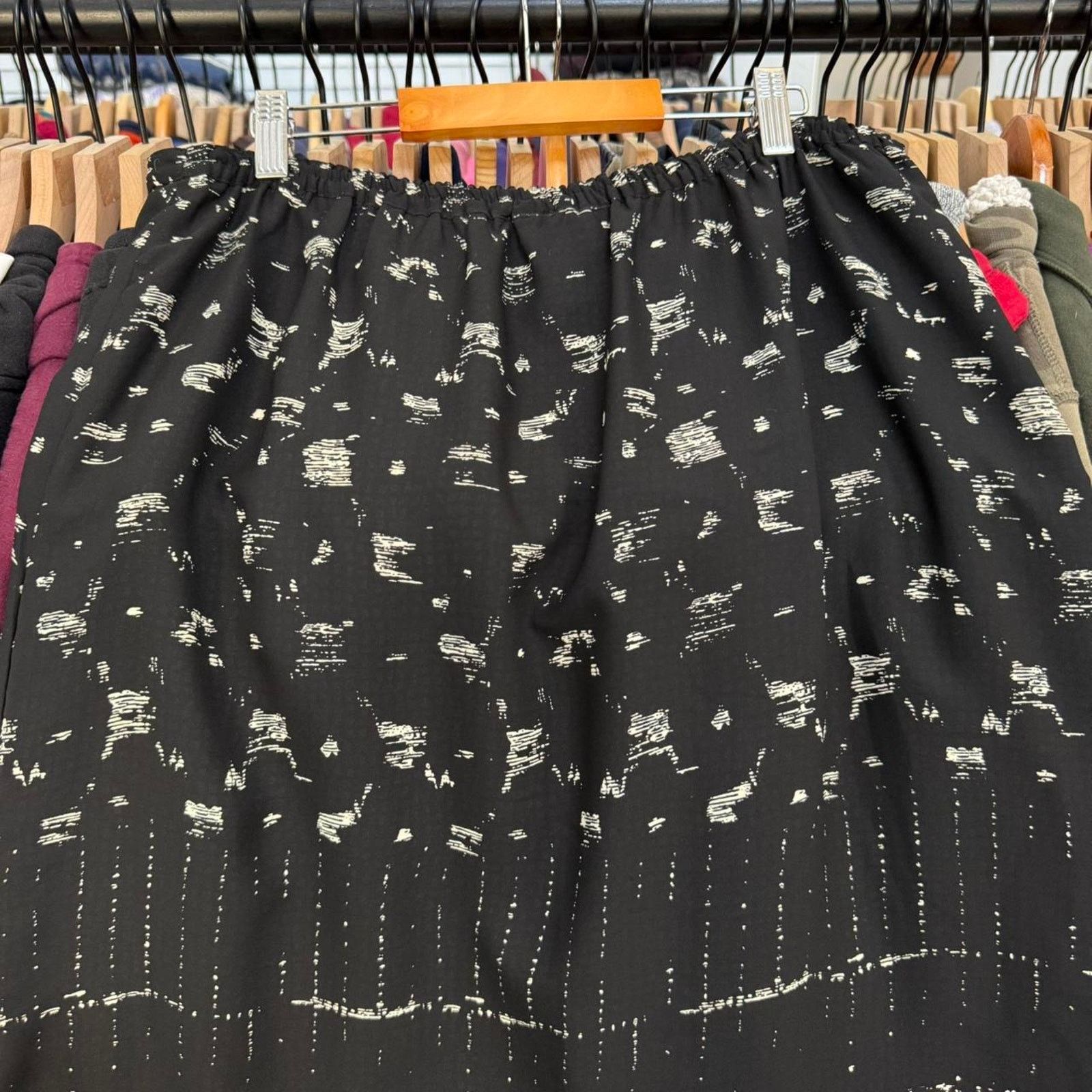 Other Vintage 90s K Studio Womens Maxi Skirt With Cute Pattern Size 34" / US 12 / IT 48 - 6 Thumbnail