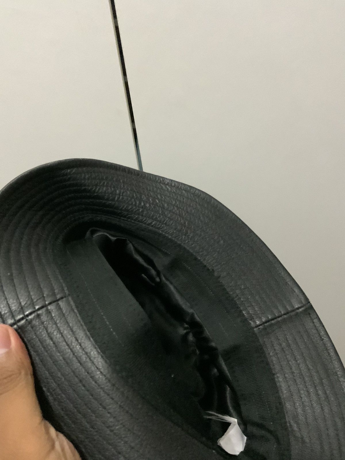 Hat Club Genuine Leather Black Hat Size ONE SIZE - 9 Thumbnail