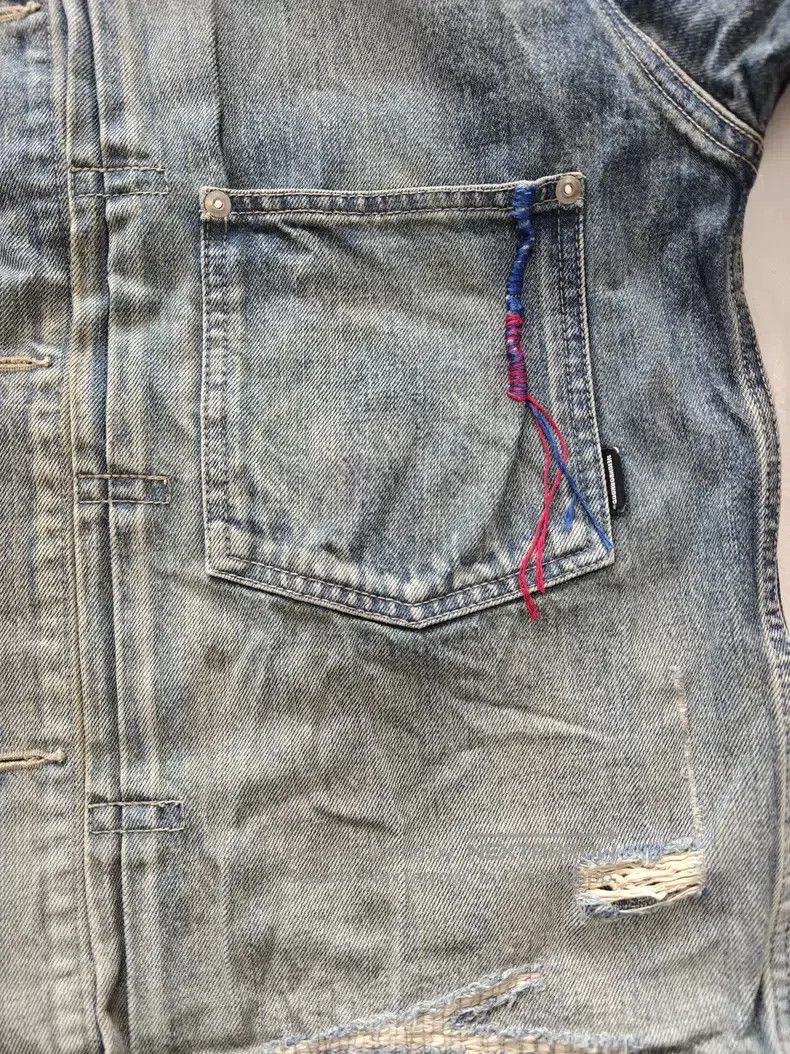 Neighborhood Neighborhood Indigo Washed Destroyed Model Size US L / EU 52-54 / 3 - 4 Thumbnail