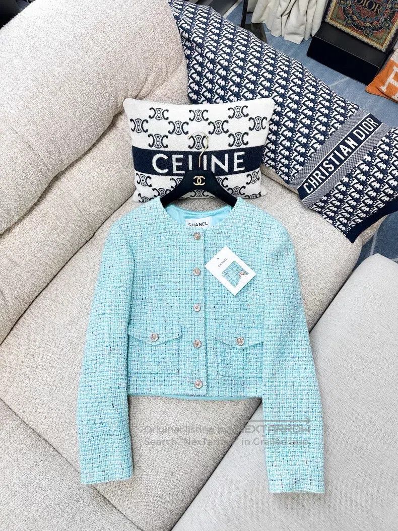 Chanel Chanel Twill soft tweed sequin braided two-pocket tweed ja Size XS / US 0-2 / IT 36-38 - 2 Thumbnail