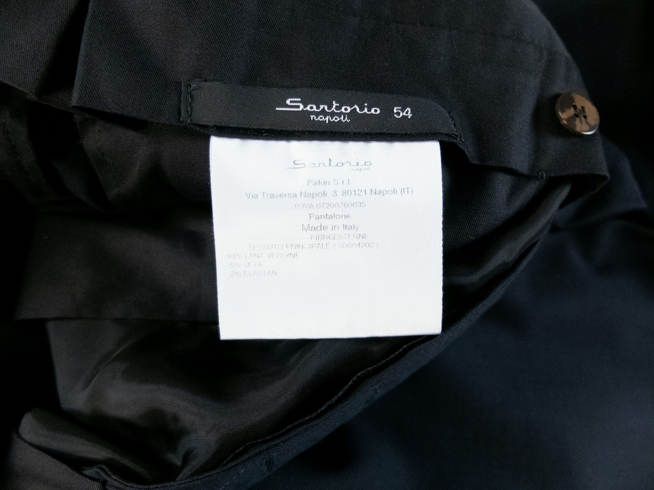 SARTORIO SARTORIO navy blue pleated wool dress pants 38 Italy Size US 38 / EU 54 - 6 Thumbnail