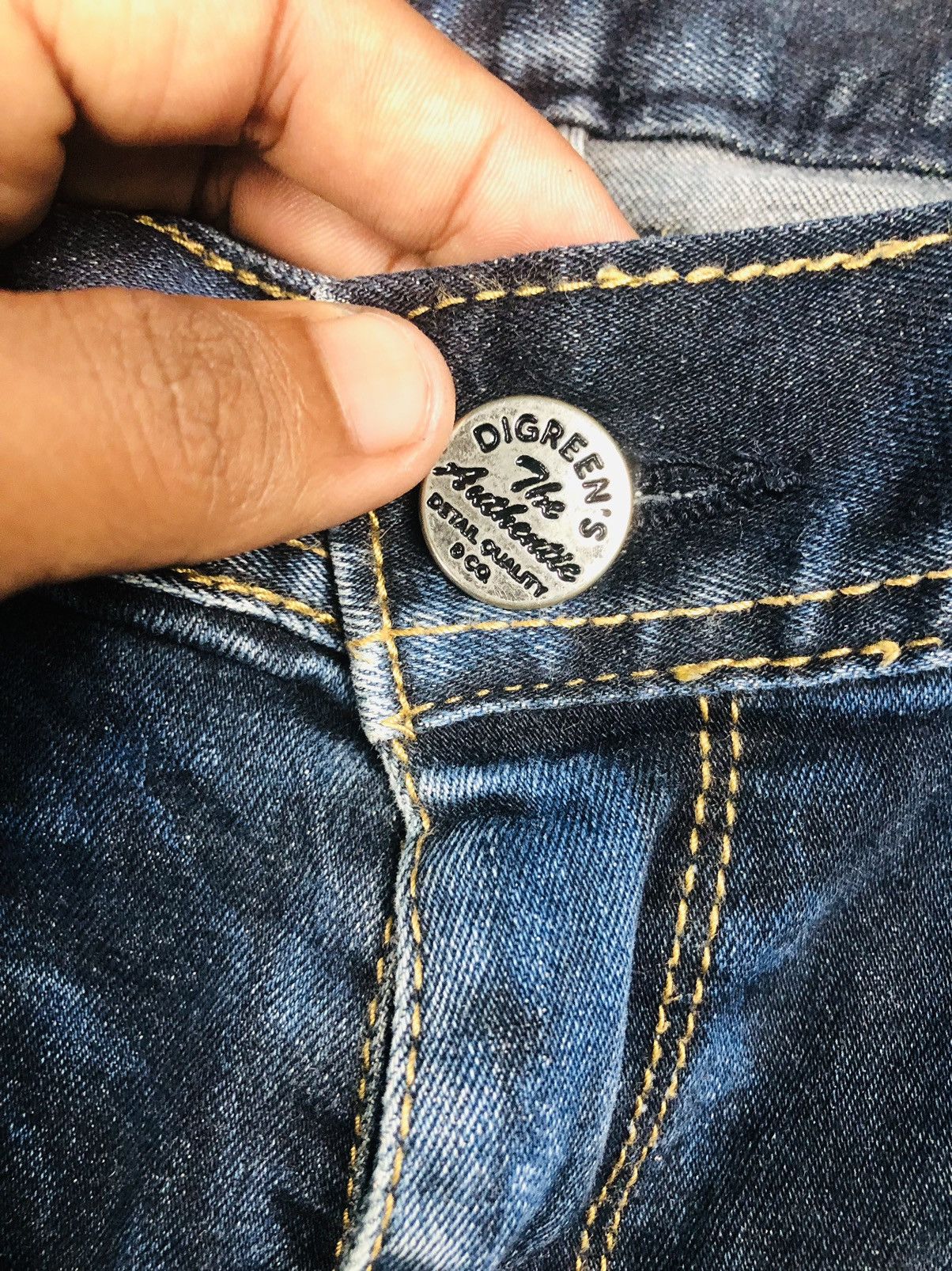 If Six Was Nine DIGREEN Authentic Premium Slim Fit Jeans (40) Size 33" - 8 Thumbnail