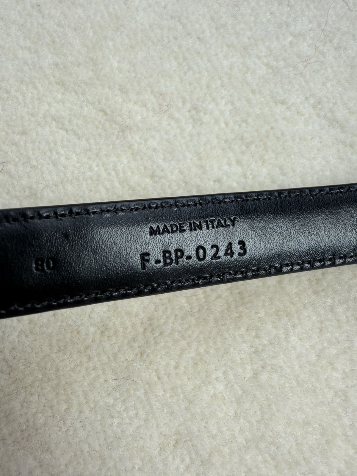 Celine FW23 Celine runway Western gator print black leather belt Size 28 - 15 Thumbnail