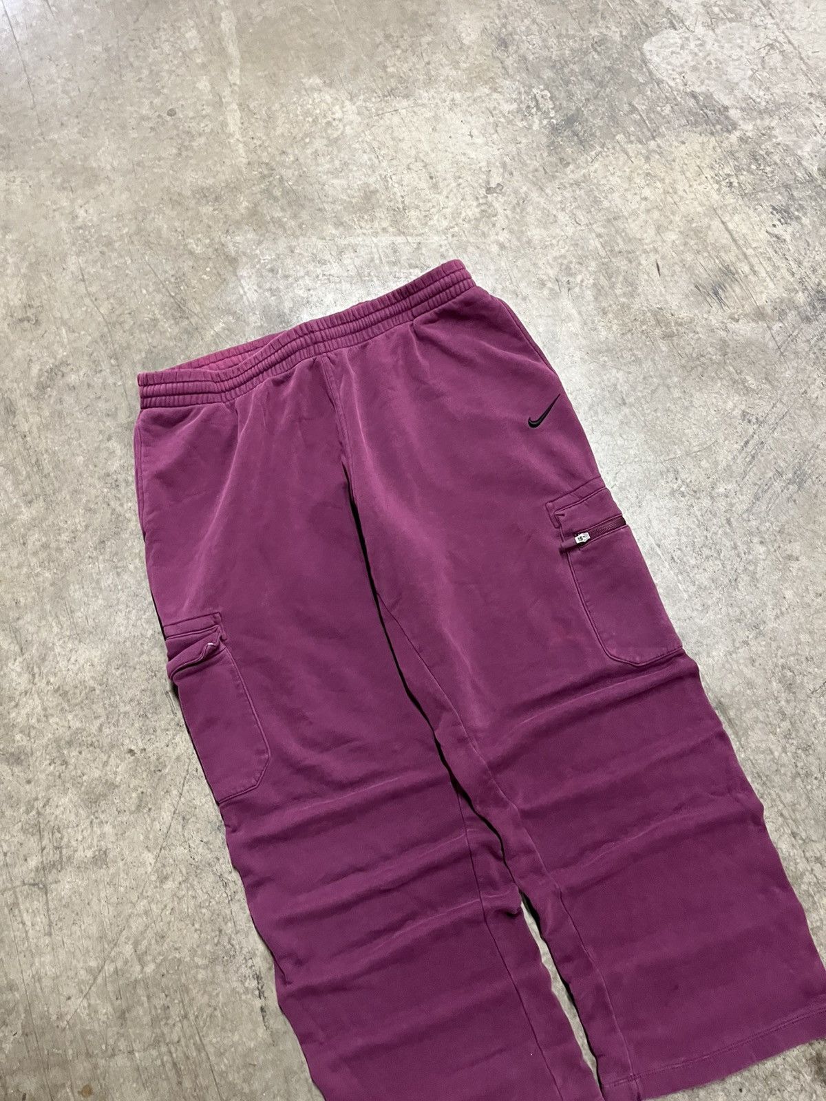 Nike × Vintage Nike baggy fit y2k wide leg sweatpants hype rare streetwear Size US 38 / EU 54 - 4 Thumbnail