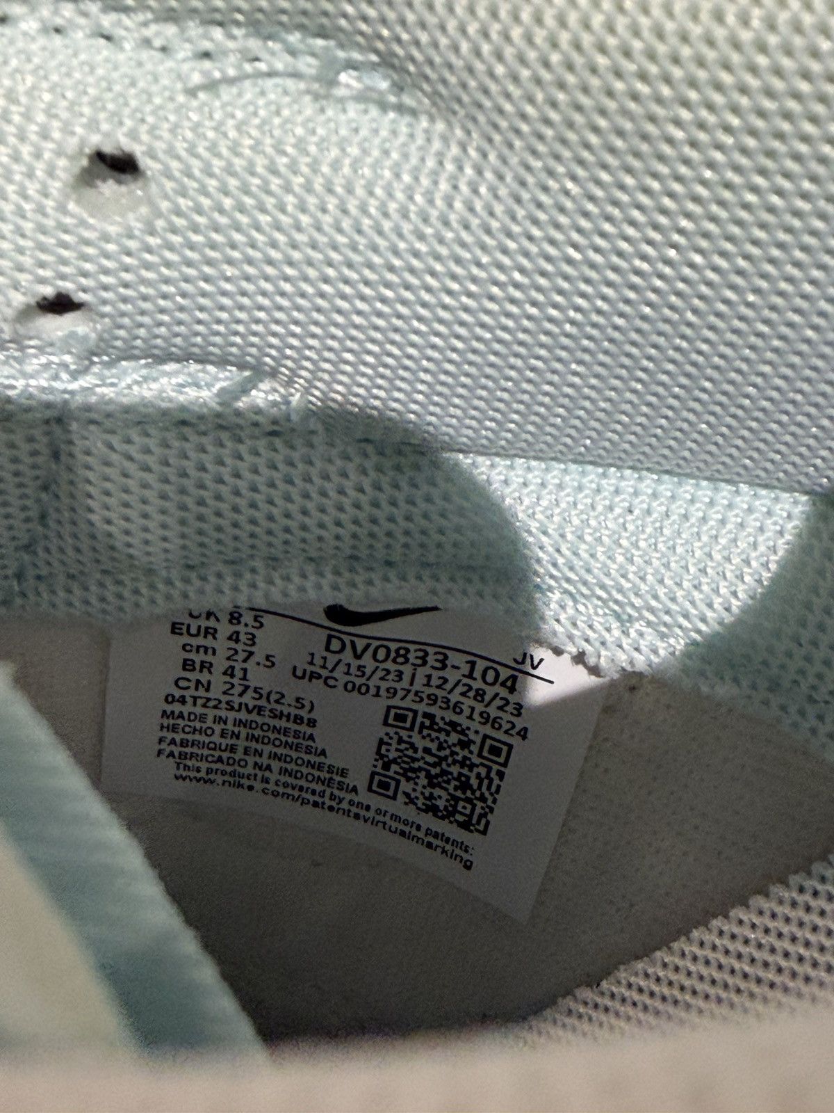 Nike Size 9.5 - Nike Dunk Low Glacier Blue Size US 9.5 / EU 42-43 - 7 Thumbnail