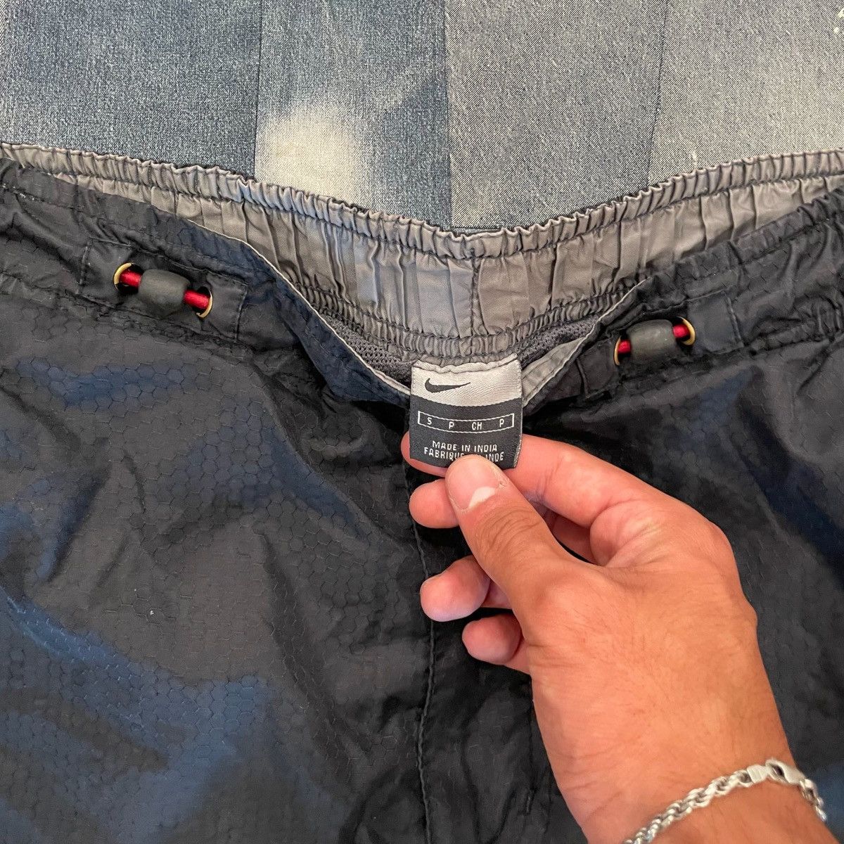 Nike × Vintage CRAZY Vintage Baggy Tactical Style Nike Track Pants Size US 29 - 4 Thumbnail