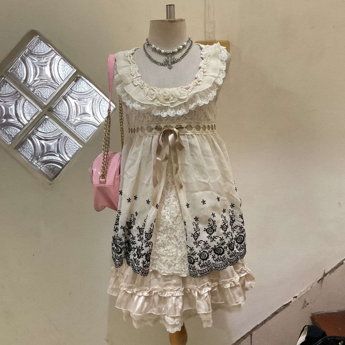 Other Axes femme mini dress floral vintage style Size S / US 4 / IT 40 - 4 Thumbnail