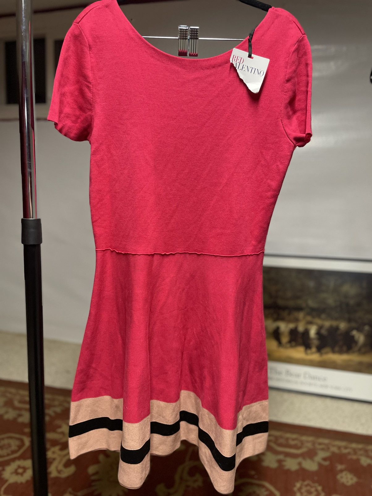 RED Valentino Red Valentino Womens Sz XL Short Sleeve Scoop Neck Dress NWT Size XL / US 12-14 / IT 48-50 - 1 Thumbnail