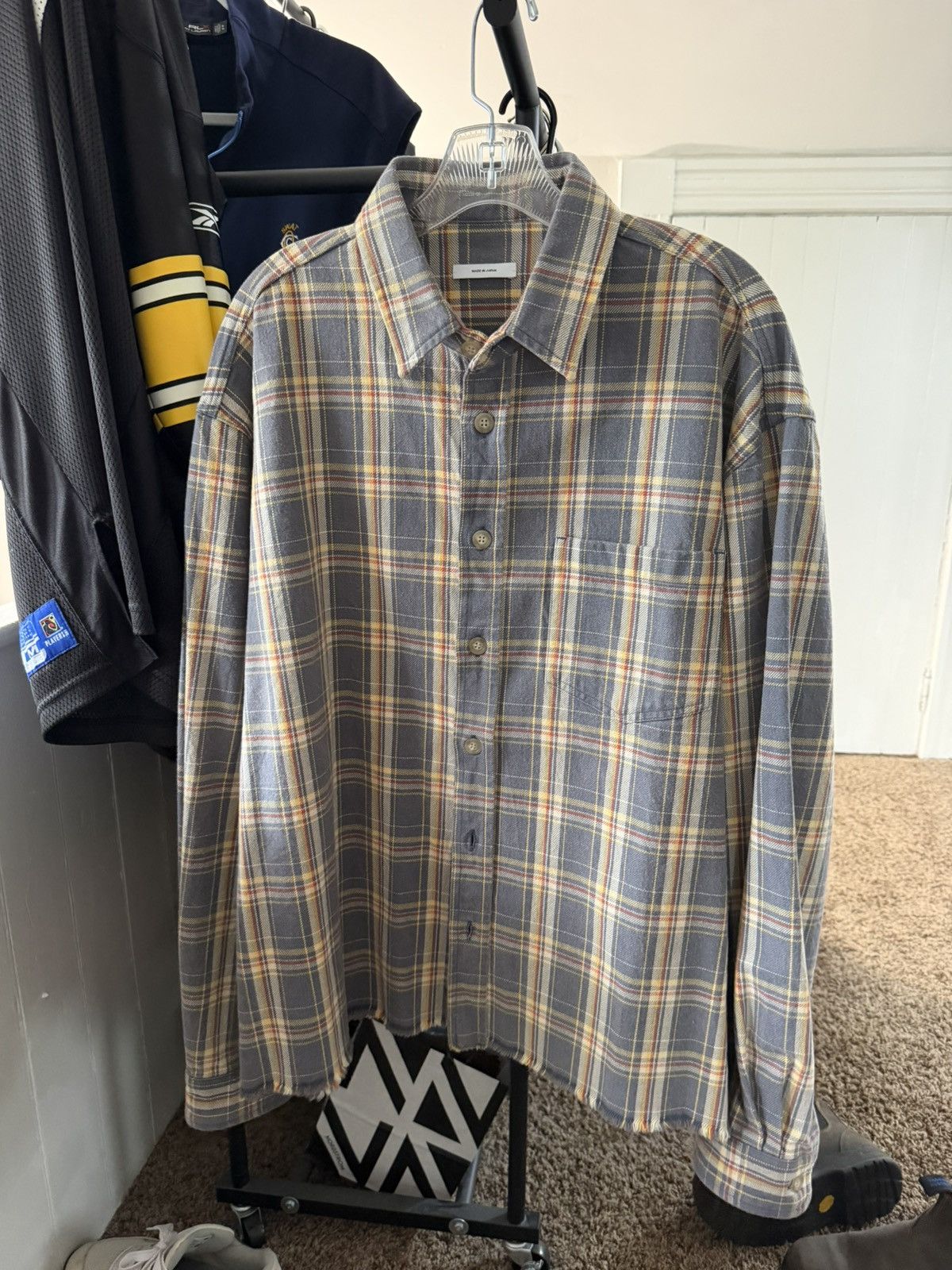 John Elliott Hemi Oversized Weston Check Flannel Shirt