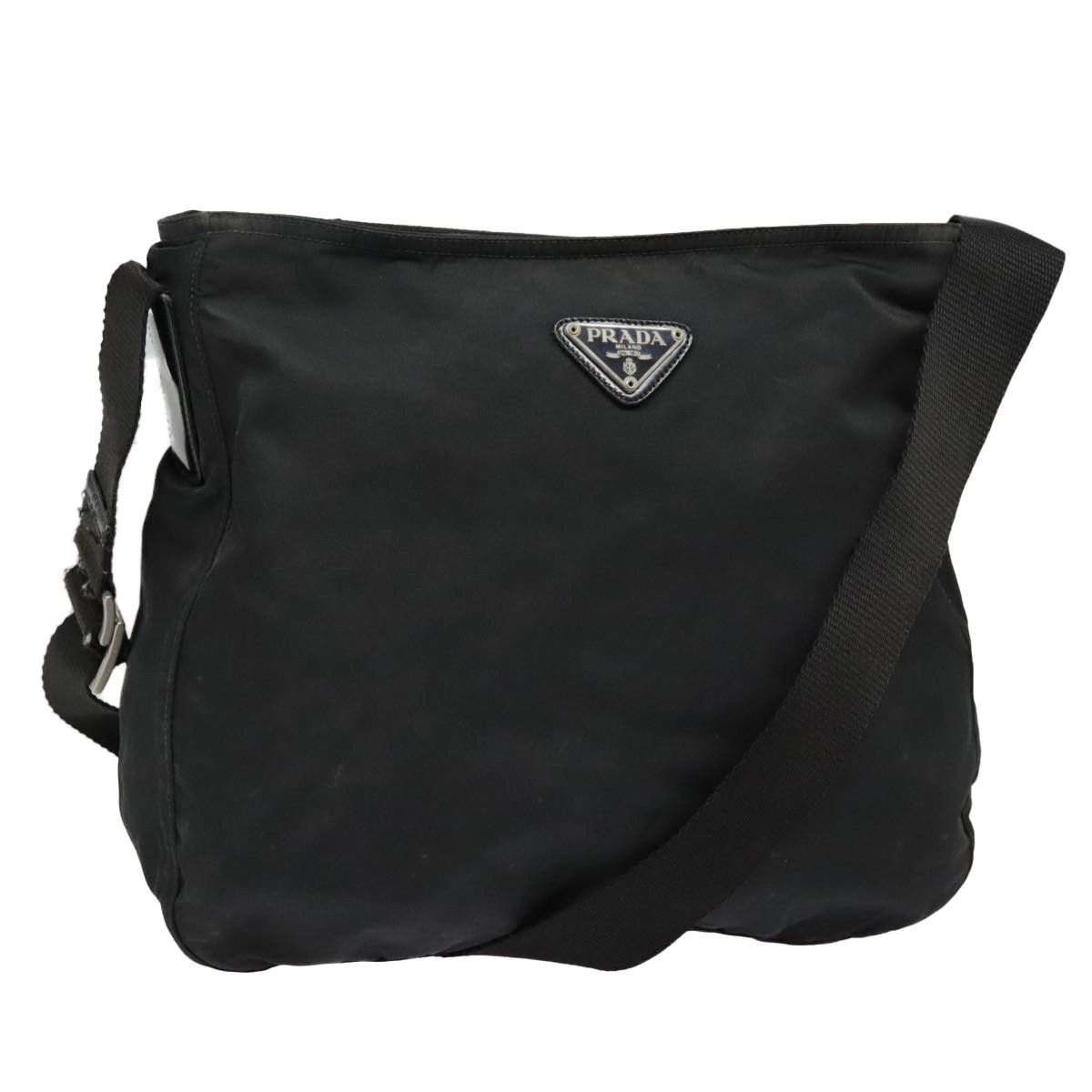Prada Re-Nylon Black Synthetic Shoulder Bag (Pre-Owned) Size ONE SIZE - 1 Thumbnail