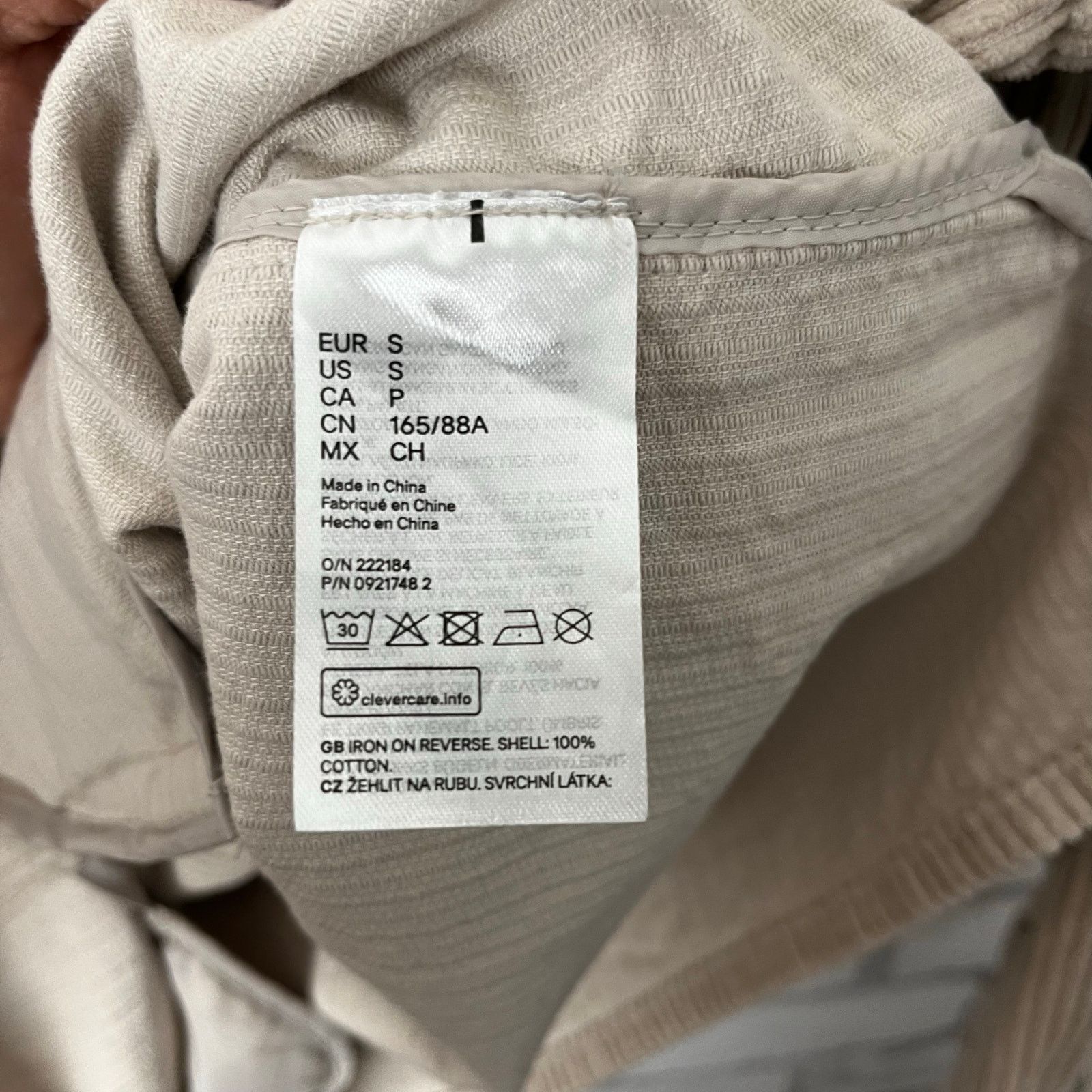 Divided Divided Cream Corduroy Shirt Jacket Size US S / EU 44-46 / 1 - 5 Thumbnail