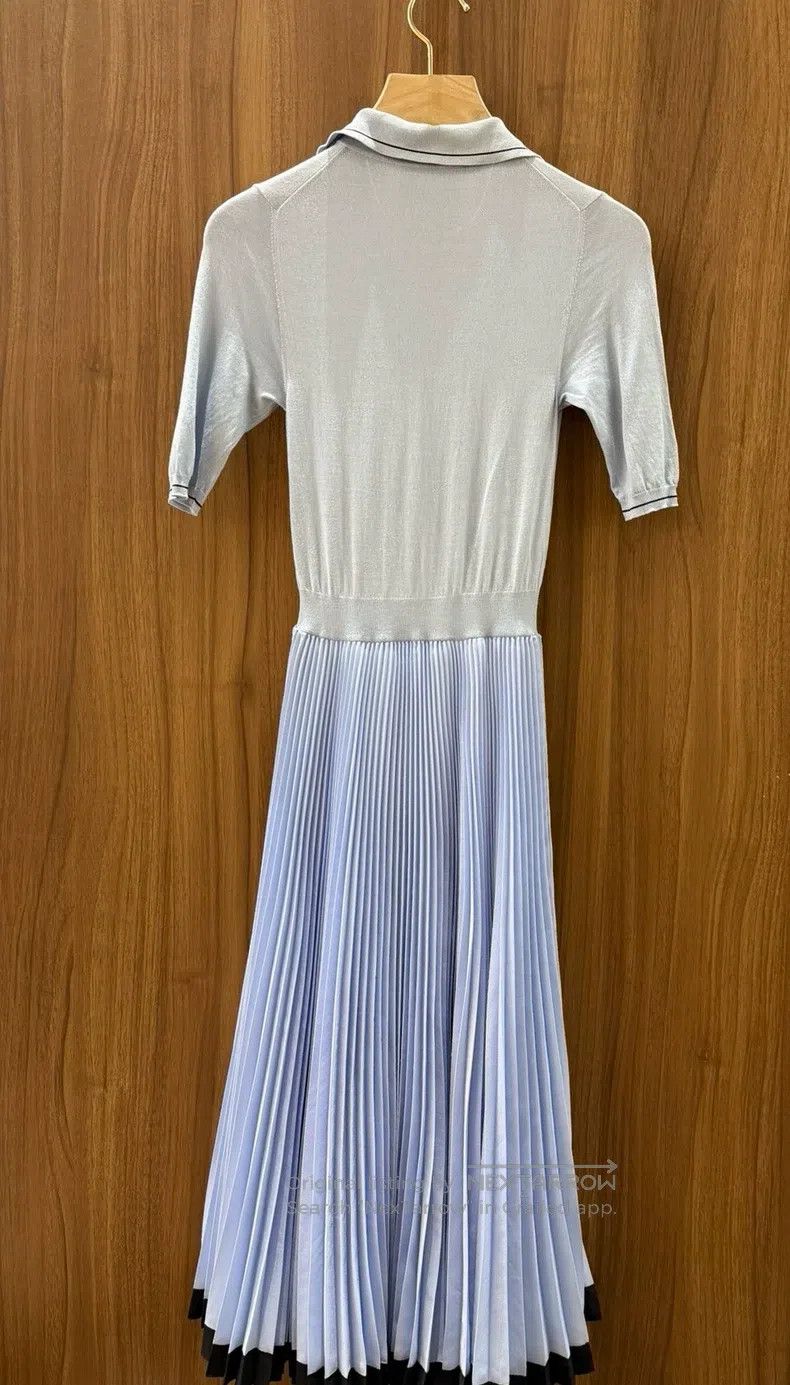 Prada Prada Grey polo collar dress Size XS / US 0-2 / IT 36-38 - 2 Thumbnail