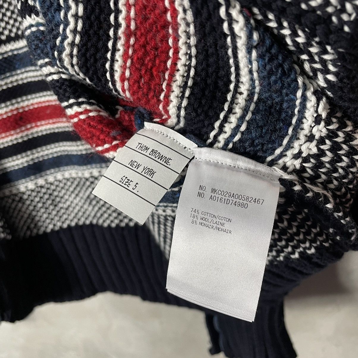 Thom Browne Thom Browne Fish Fair Isle Knit Cardigan Size US M / EU 48-50 / 2 - 16 Thumbnail