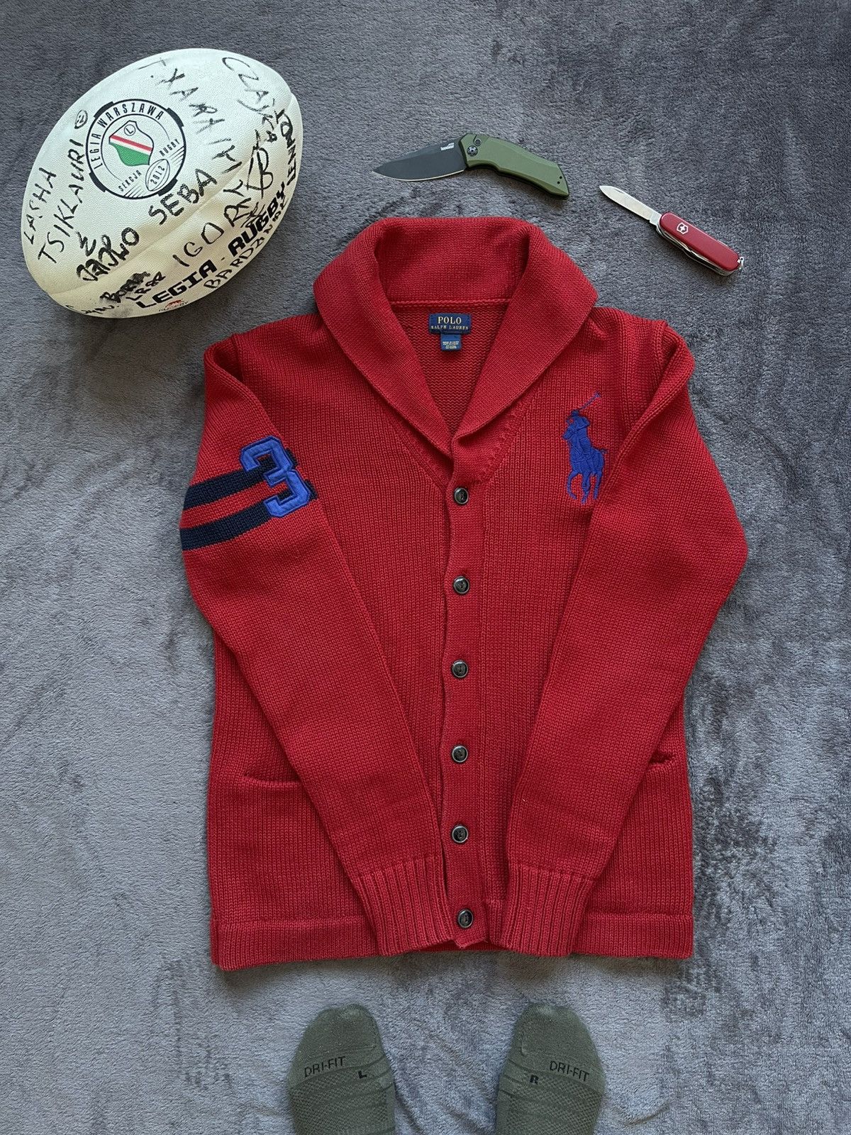 Denim & Supply Ralph Lauren × Polo Ralph Lauren × Ralph Lauren RALPH LAUREN CARDIGAN KNIT SWEATER Y2K OLD MONEY Size US M / EU 48-50 / 2 - 4 Thumbnail