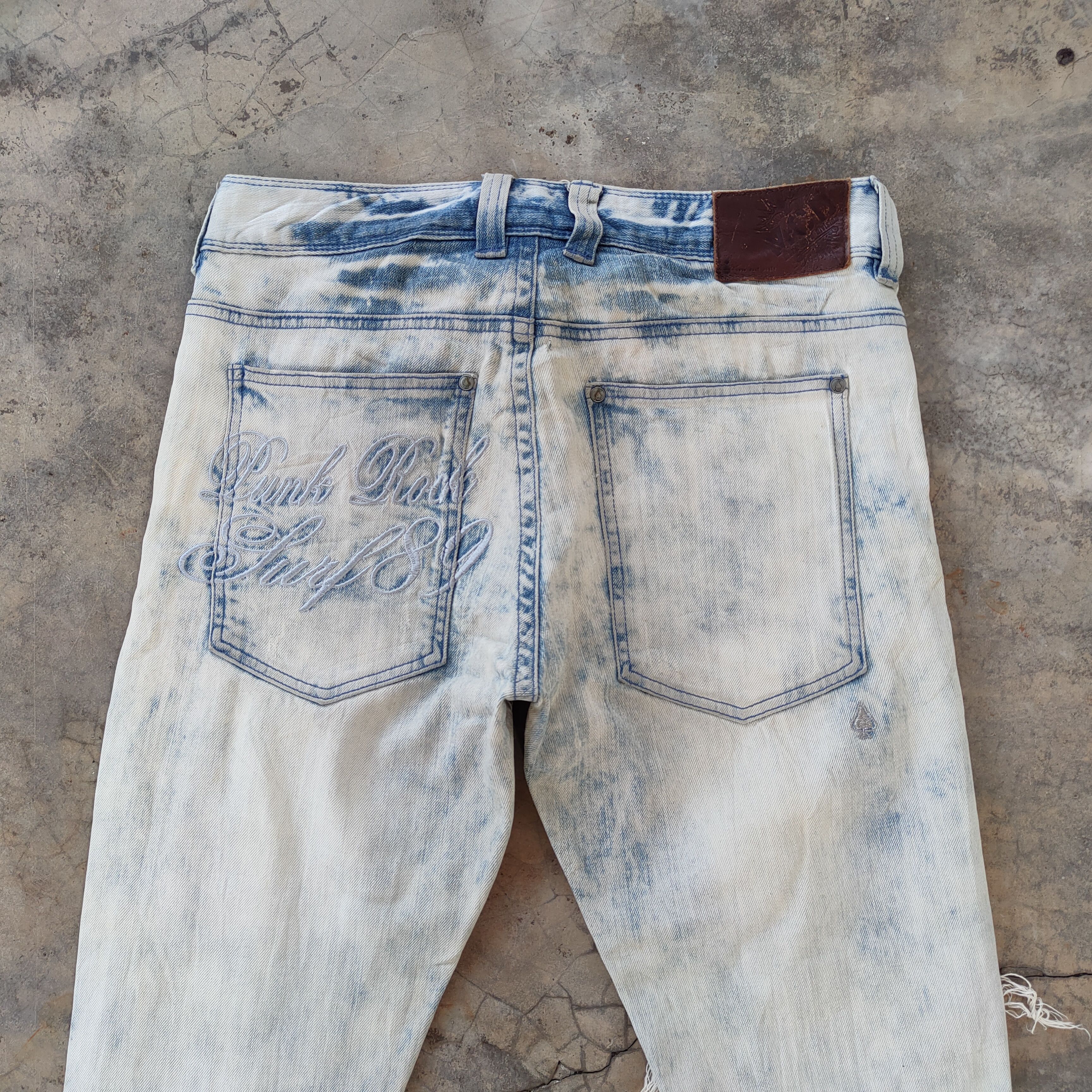 Japanese Brand VINTAGE MCD PUNK ROCK FADED WASH DISTRESSED JEANS PANTS Size US 32 / EU 48 - 11 Thumbnail