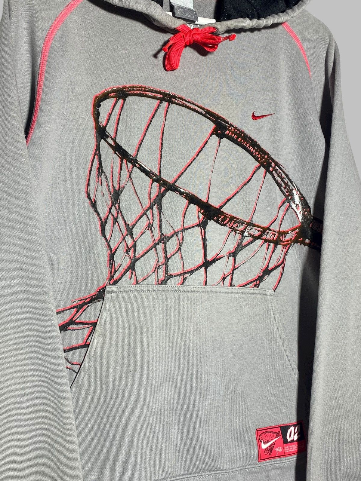 Nike 🔥 2000s NIKE BASKETBALL RARE HOODIE 3D LOGO CONTRAST STITCH Size US M / EU 48-50 / 2 - 3 Thumbnail