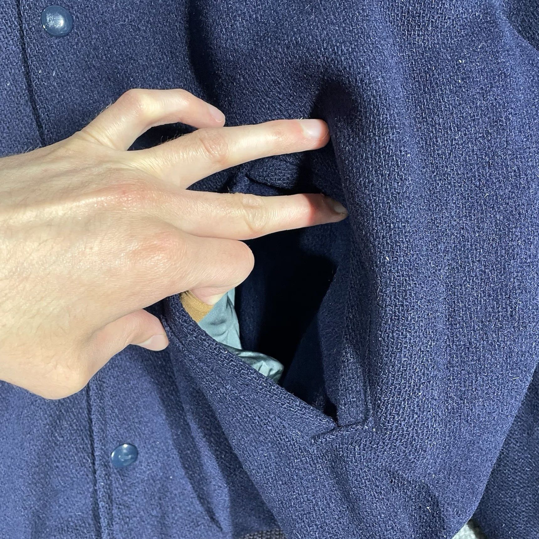 Vintage VINTAGE Albion Knitting Mills Stadium Jacket Mens Size S Wool 50s Blue Rockabilly Decade 1950s Varsity Letterman Size US S / EU 44-46 / 1 - 6 Thumbnail