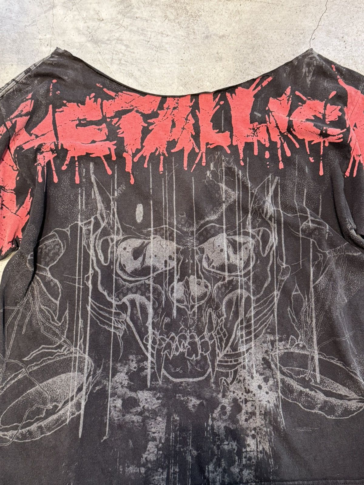 Band Tees × Metallica × Vintage Chopped Vintage Metallica Pushead AOP Tee Size US XXL / EU 58 / 5 - 2 Thumbnail