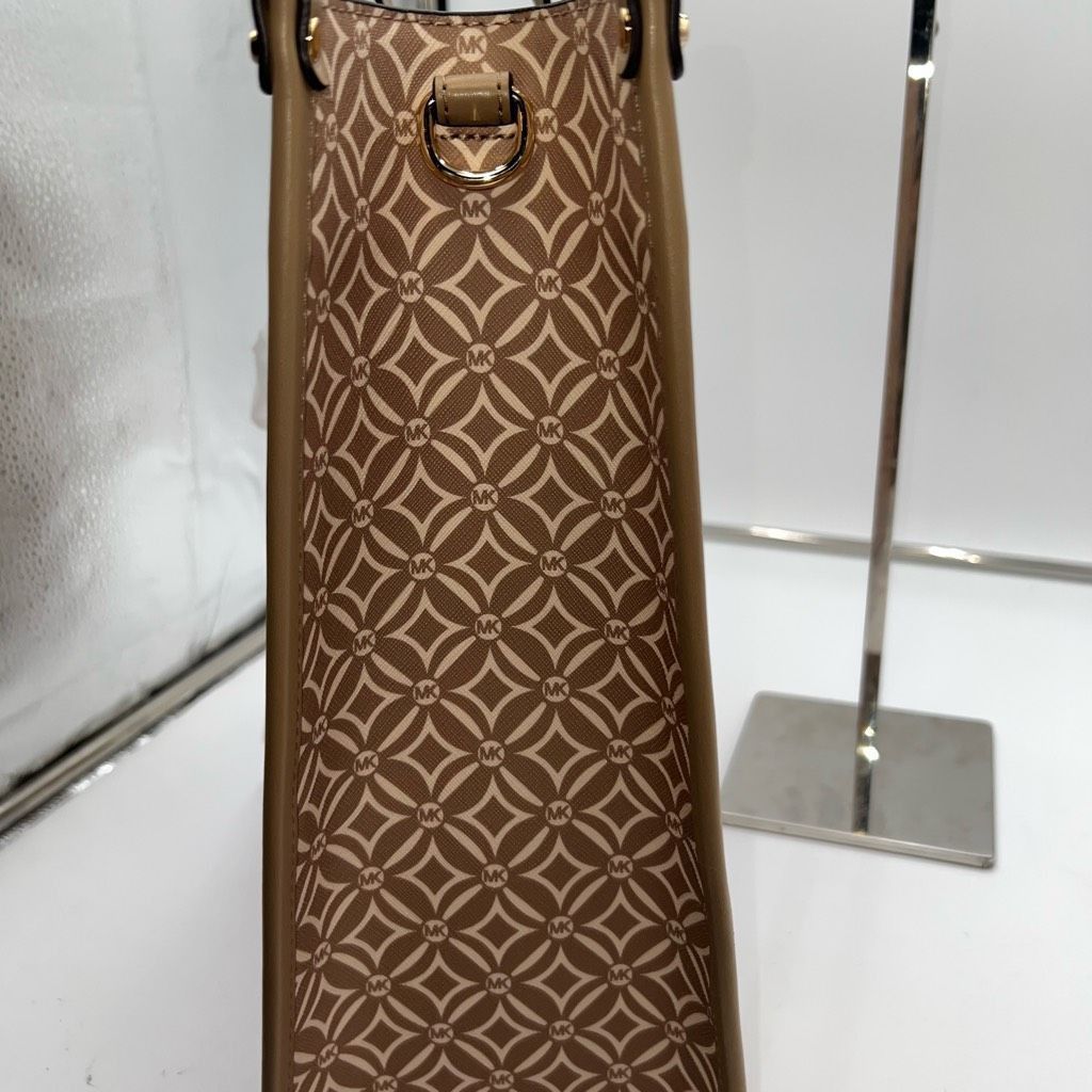 Michael Kors Michael Kors Large Signature Logo Tote Bag Maple Camel Light Size ONE SIZE - 7 Thumbnail