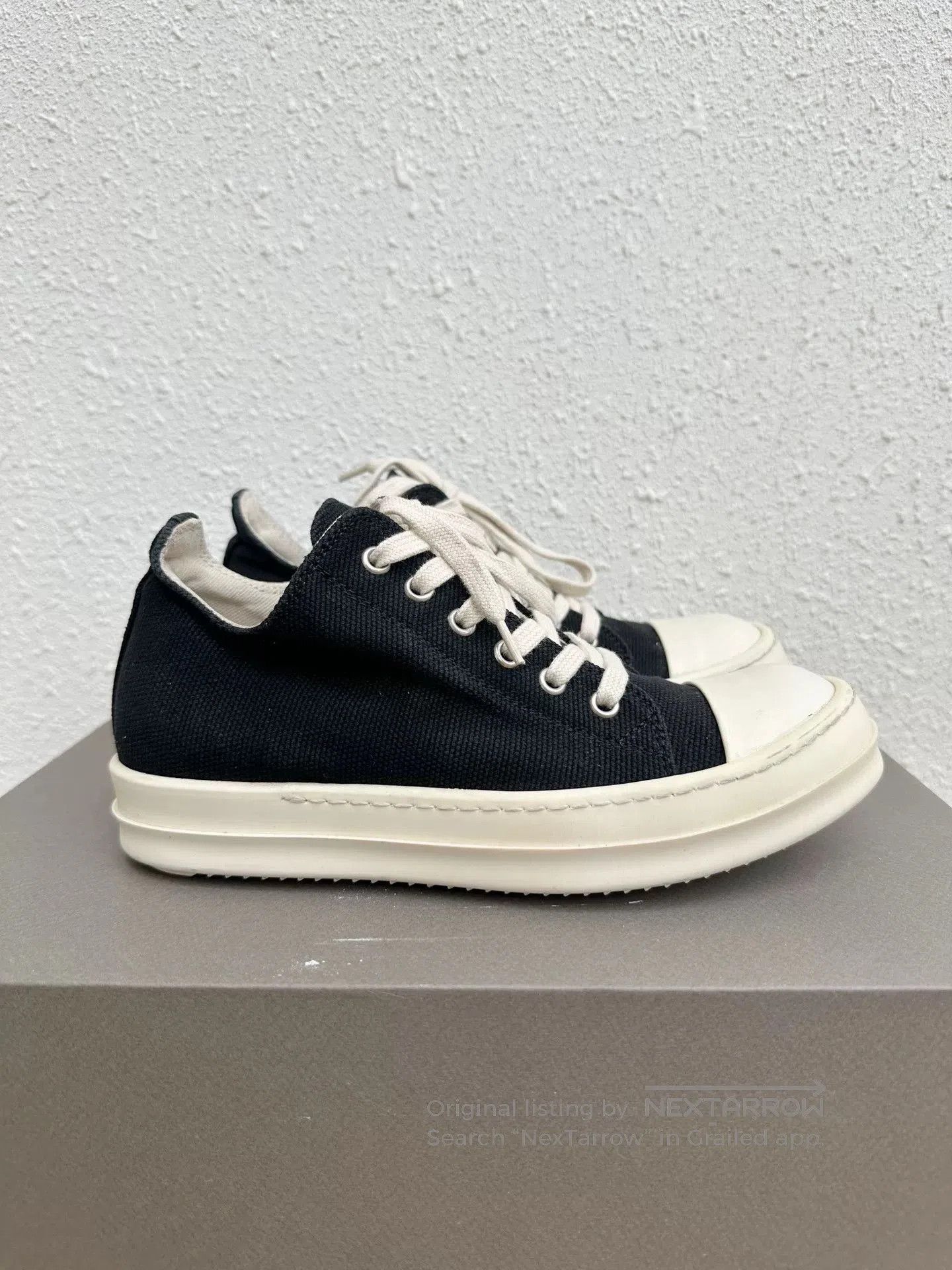 Rick Owens Drkshdw Rick Owens DRKSHDW Canvas Black White. Size US 5 / IT 35 - 4 Thumbnail
