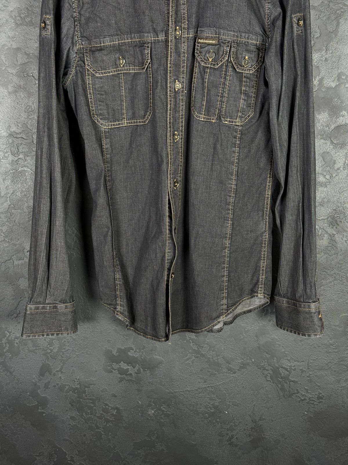 Dolce & Gabbana Dolce & Gabbana Men’s Multipocket Shirt Button Up Size US L / EU 52-54 / 3 - 3 Thumbnail