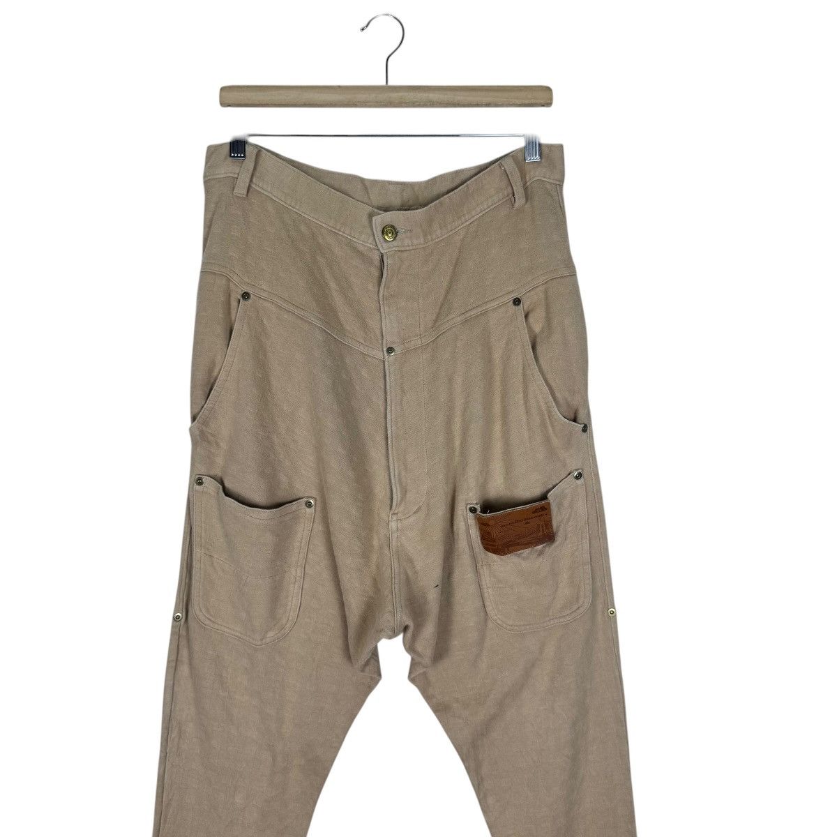 mercibeaucoup ☀️MERCIBEAUCOUP ISSEY MIYAKE DROP CROTCH PANTS Size US 32 / EU 48 - 4 Thumbnail