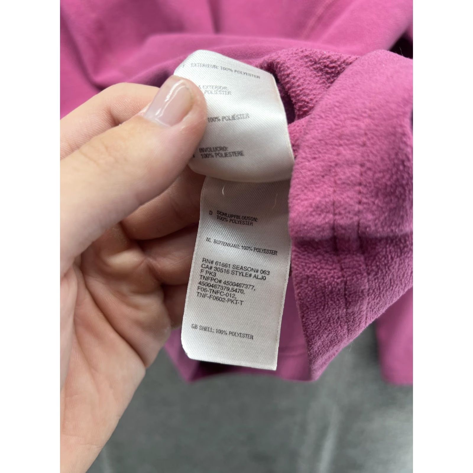 The North Face The North Face Sweater Womens Small Pink TKA 100 Fleece Quarter Zip Pullover Size S / US 4 / IT 40 - 4 Thumbnail