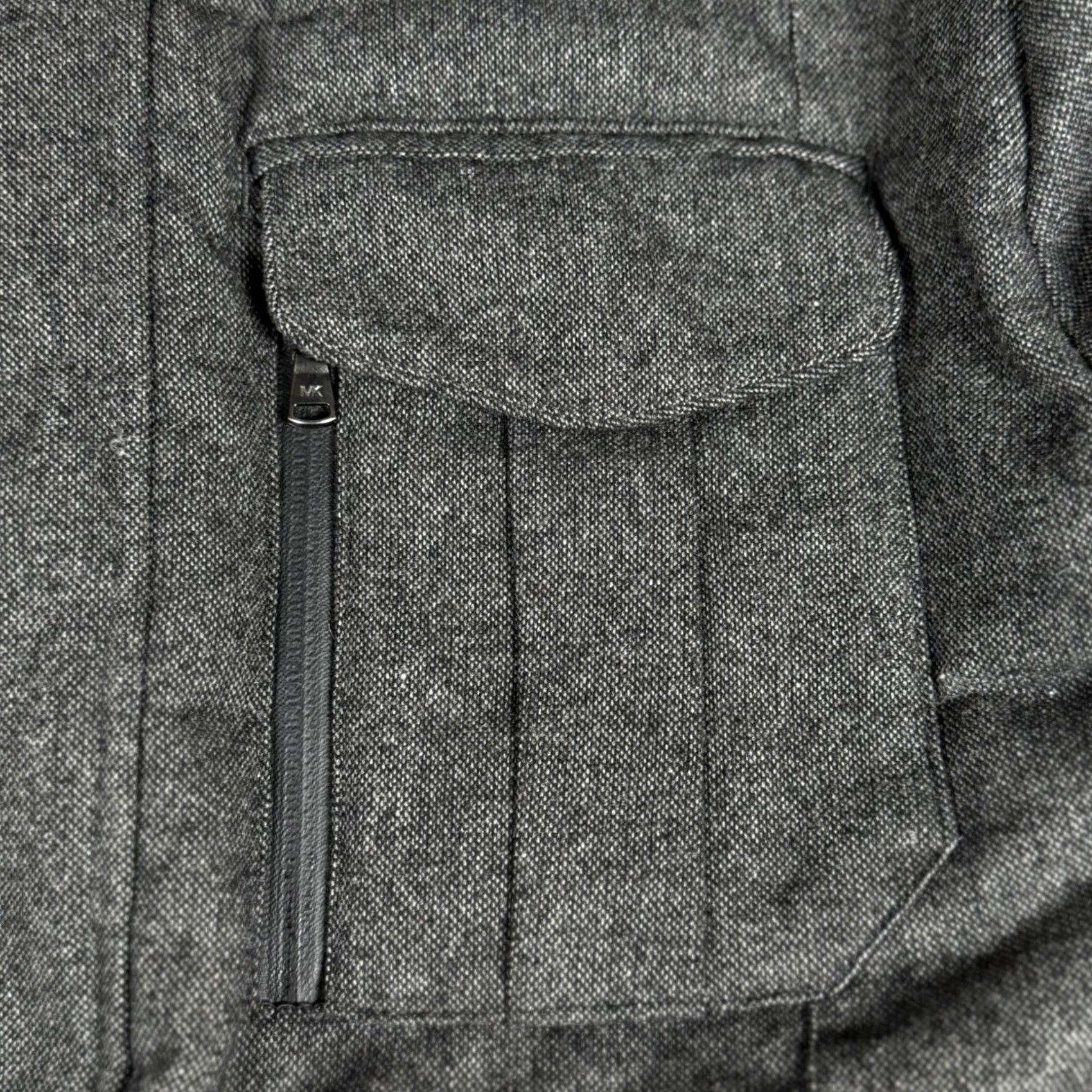 Michael Kors Michael Kors Mens Large Military Jacket Wool Blend Tweed Coat Zip Snap Casual Size US L / EU 52-54 / 3 - 4 Thumbnail