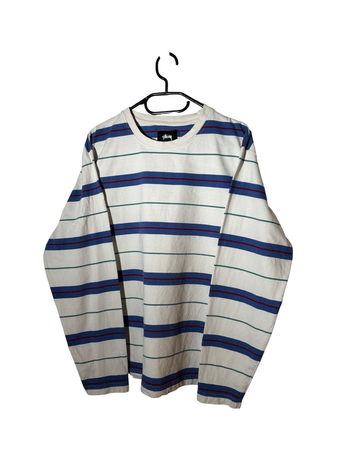 Stussy VTG Stussy Long Sleeve TShirt Striped Baggy Fit Skateboards Size US M / EU 48-50 / 2 - 1 Thumbnail