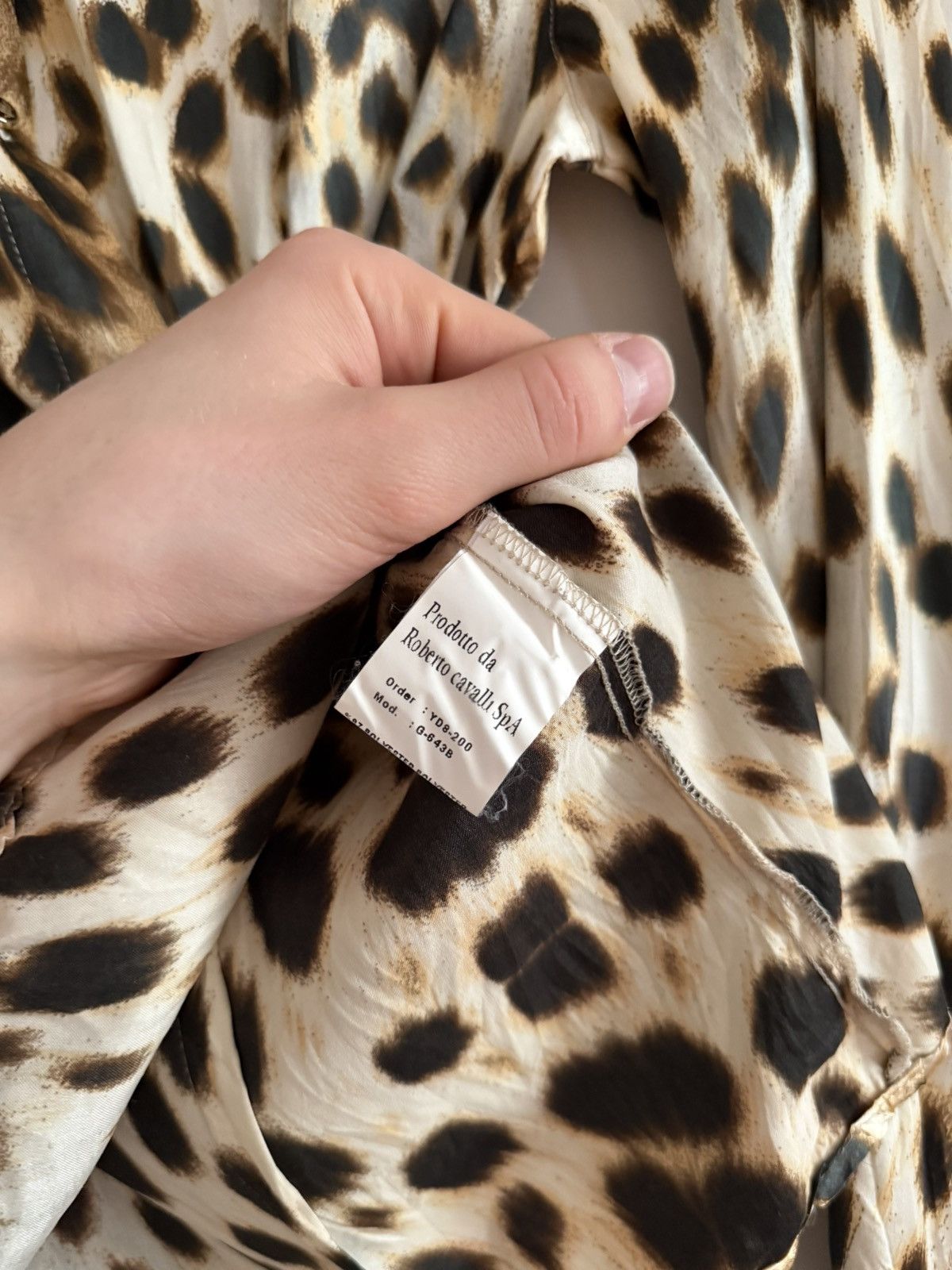 Roberto Cavalli Roberto Cavalli Vintage Leopard Print Shirt Y2K Size S / US 4 / IT 40 - 6 Thumbnail