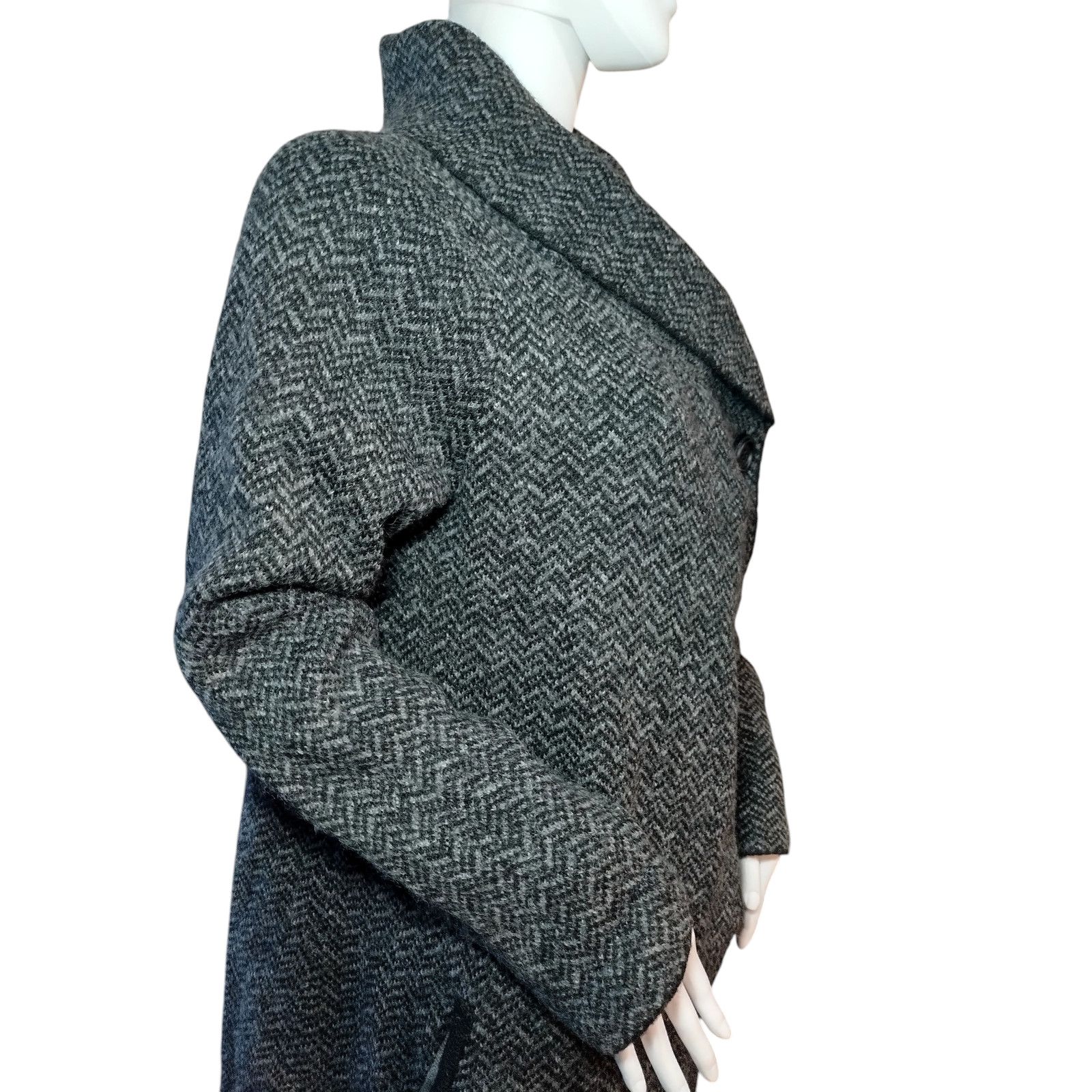 Jones New York Jones New York Coat Wool Blend Chevron Shawl Black SZ XL Size XL / US 12-14 / IT 48-50 - 5 Thumbnail