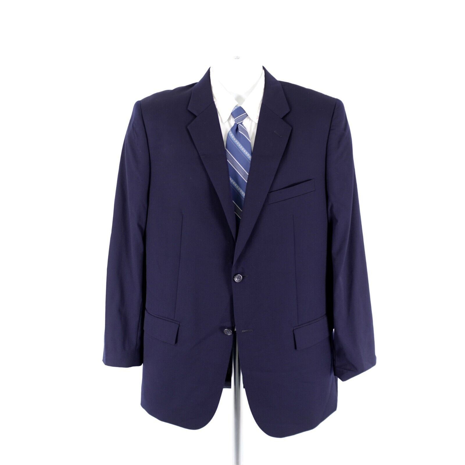 Joseph & Feiss Joseph & Feiss Wool Blue 2 Button Blazer 38L Tagged 43L Has Size 38L - 4 Thumbnail