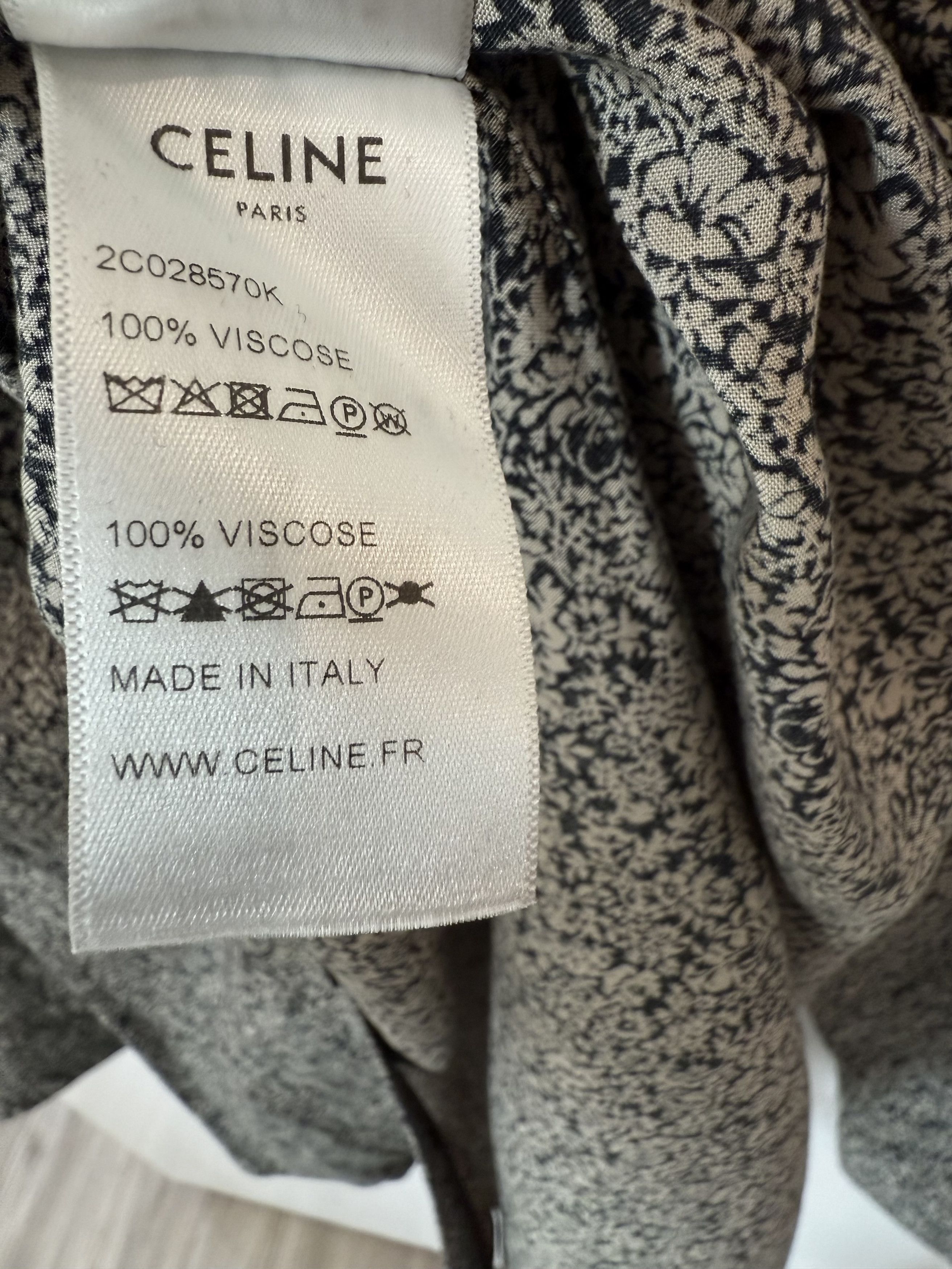 Celine Celine FW20 Floral Print Viscose Shirt - 39 Size US M / EU 48-50 / 2 - 5 Thumbnail
