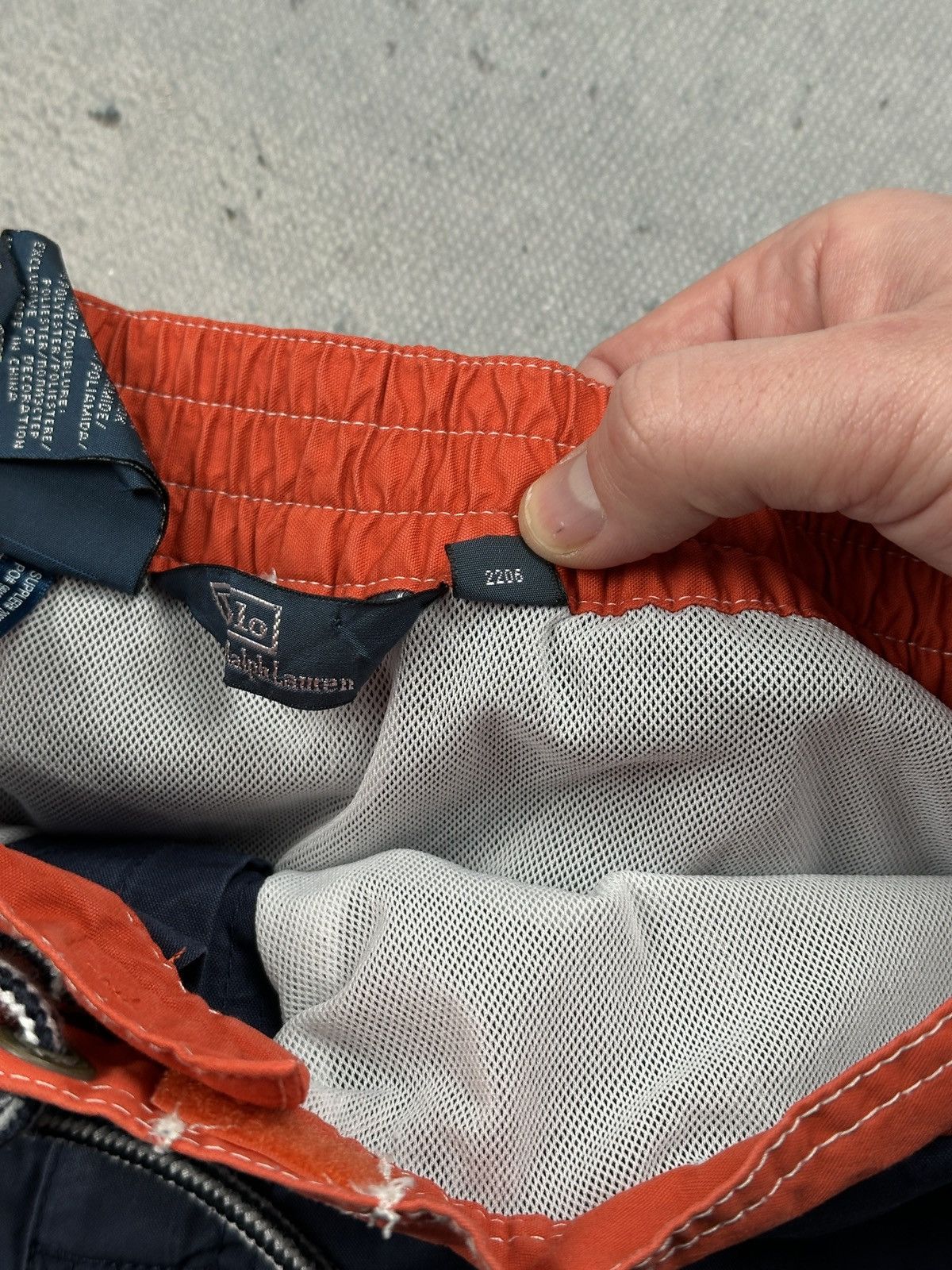 Polo Ralph Lauren Polo Ralph Lauren Vintage Sailing Swim Shorts Navy Red Size US 32 / EU 48 - 12 Thumbnail