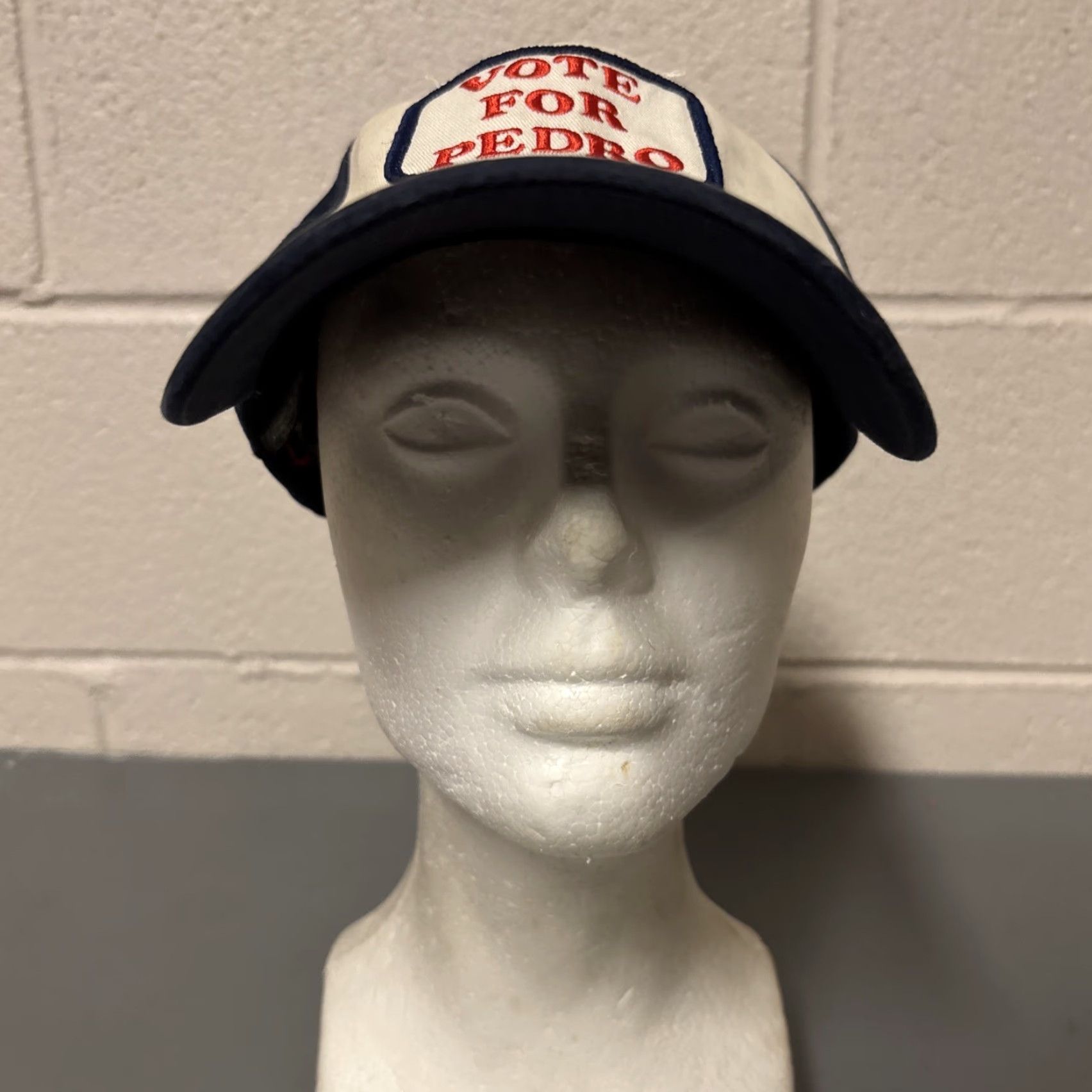 Vintage Napoleon Dynamite Vote For Pedro Embroidered Baseball Cap Bio-Domes Headgear Baseball Cap Men One Size Blue Twill Adjustable Vintage: No Size ONE SIZE - 2 Thumbnail