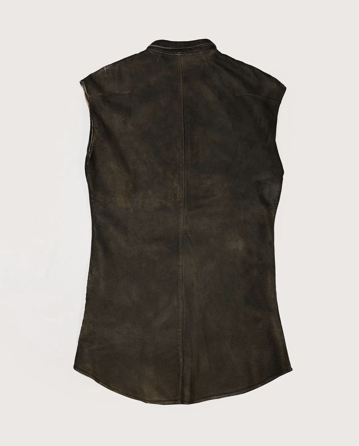 Japanese Brand × Julius SS05 Riddled Pig Leather Sleeveless Shirt Size US M / EU 48-50 / 2 - 3 Thumbnail