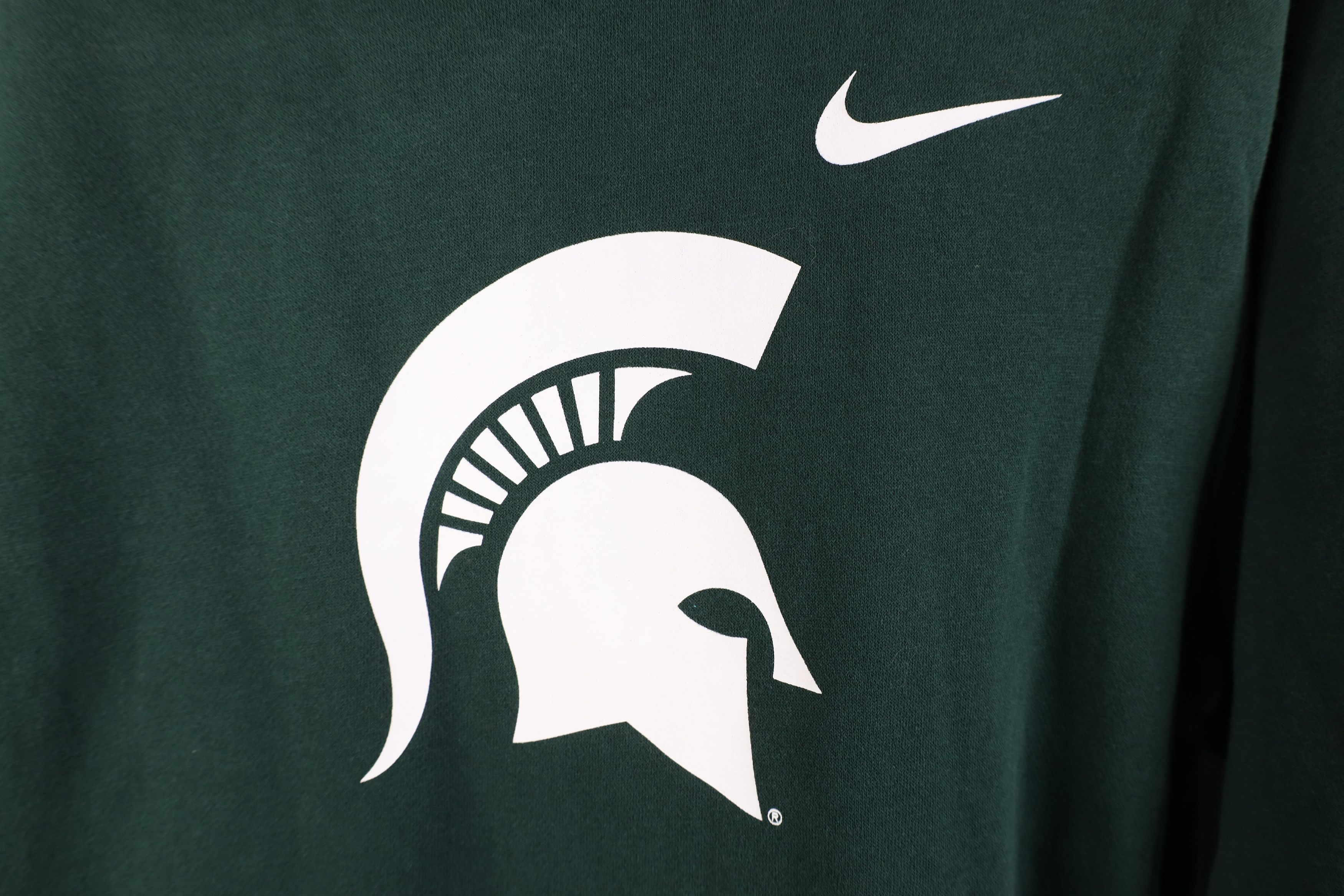Nike Vintage Y2K Nike Swoosh Michigan State University Hoodie Size US S / EU 44-46 / 1 - 4 Thumbnail