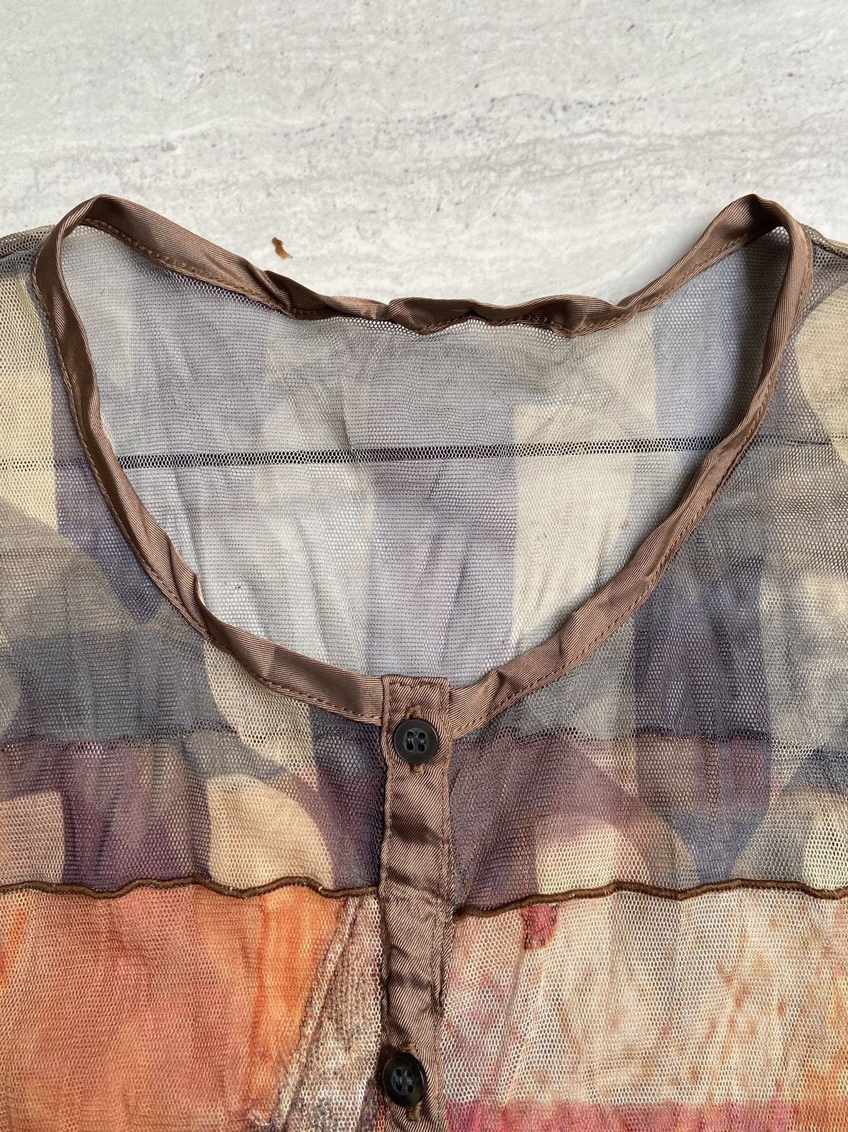Designer × Japanese Brand C’EST MOIJEU FEMME Motive Mesh Shirt Size US XS / EU 42 / 0 - 9 Thumbnail