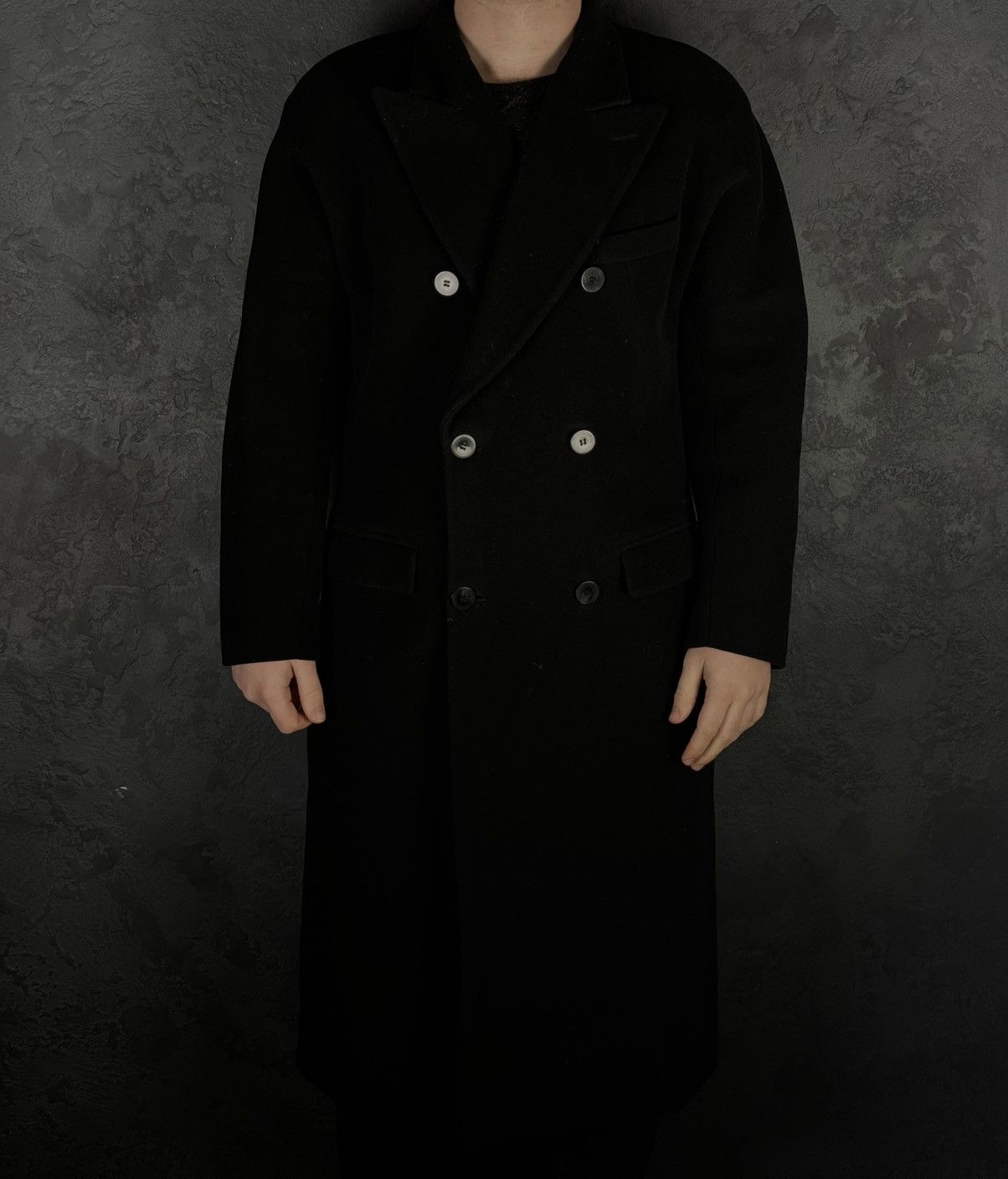 Marithe + Francois Girbaud 90s Marithe François Girbaud Men’s Double Breasted Overcoat Size US L / EU 52-54 / 3 - 2 Thumbnail