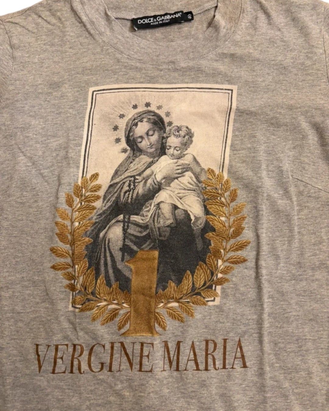 Dolce & Gabbana VERGINE MARIA PRINTED TEE SHIRT Size S / US 4 / IT 40 - 1 Thumbnail