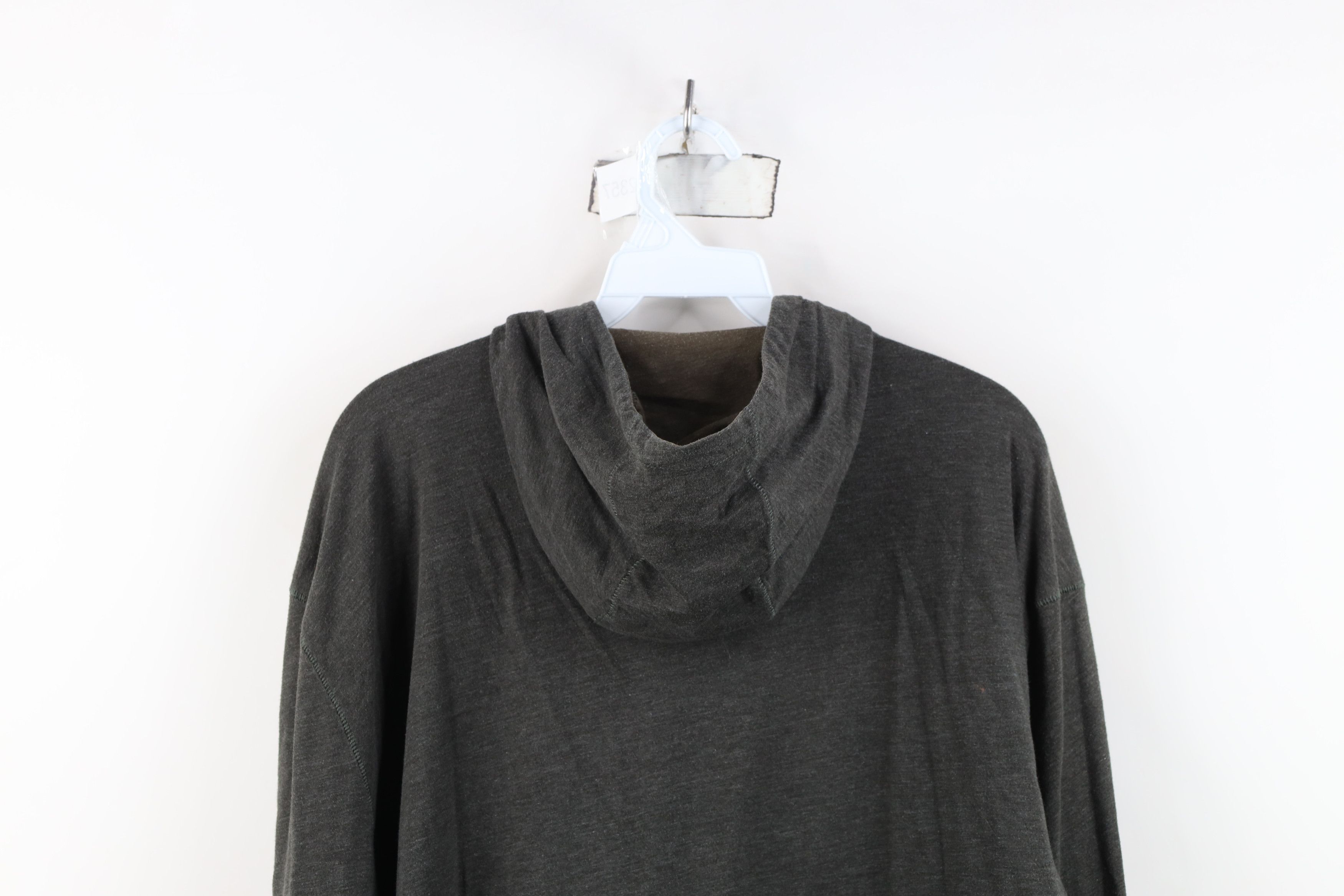 John Varvatos John Varvatos USA Blank Jersey Knit Full Zip Hoodie Gray Size US XXL / EU 58 / 5 - 12 Thumbnail