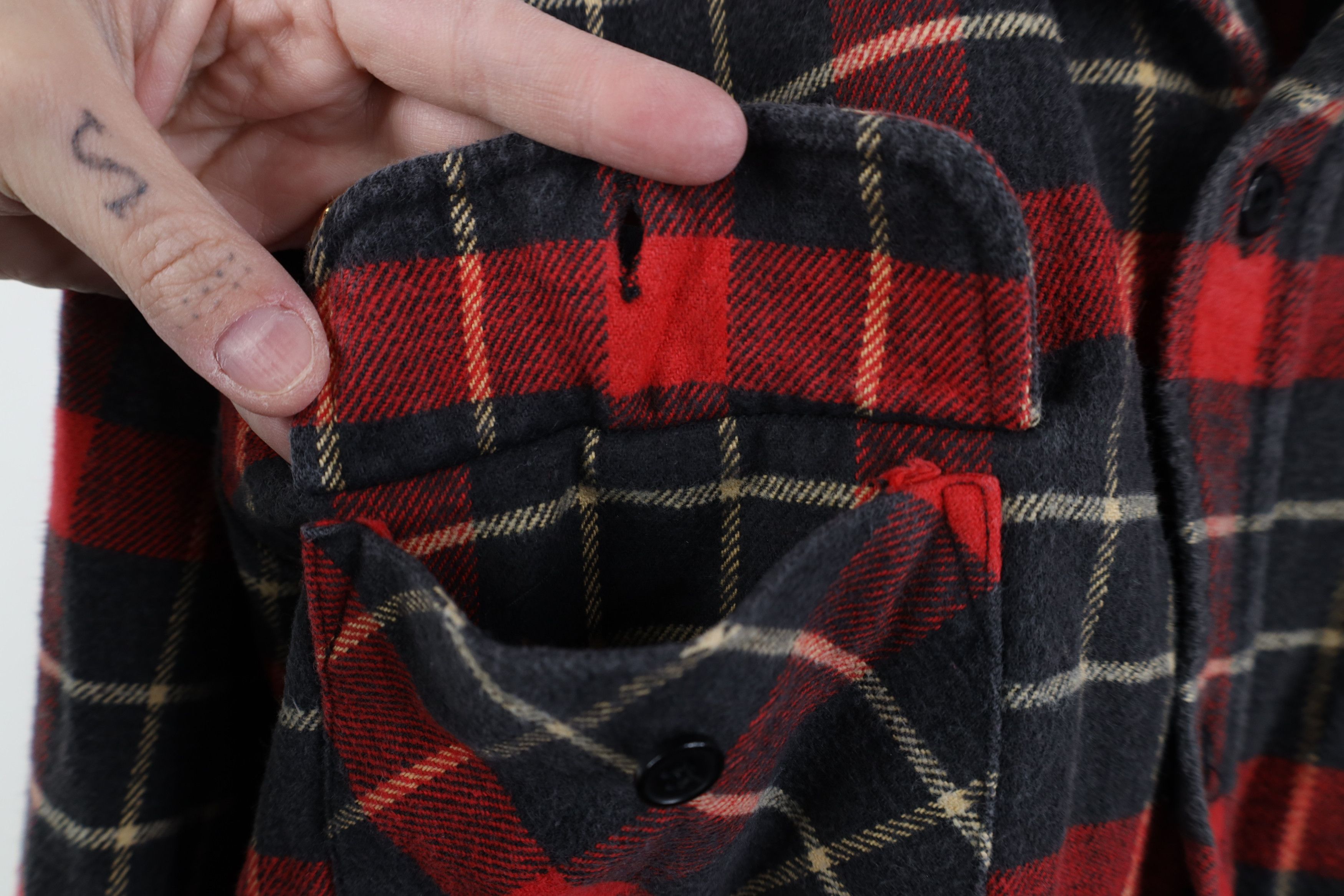 Dickies Vintage 90s Dickies Flannel Collared Button Shirt Plaid Size US L / EU 52-54 / 3 - 5 Thumbnail