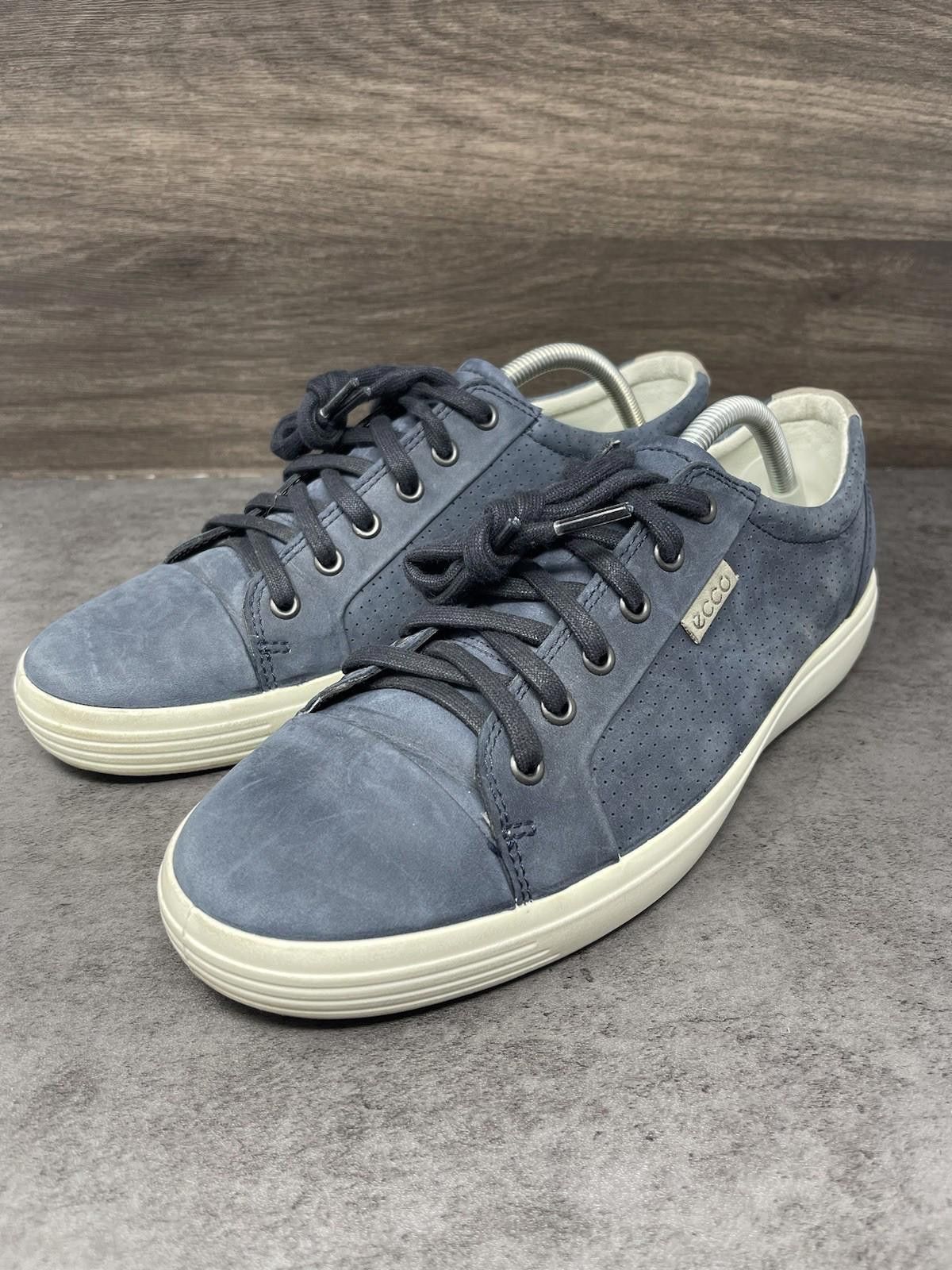 Ecco Ecco Shoes Mens Size 9 Blue Leather Soft 7 Nubuck Size US 7 / EU 40 - 2 Thumbnail