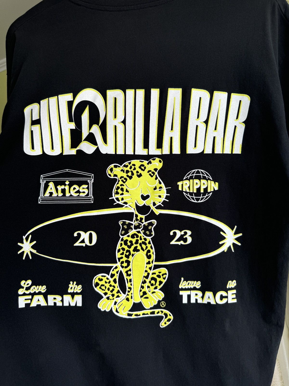 Aries Aries Trippin Guerrilla Bar T-Shirt Black Oversized Size M Size US M / EU 48-50 / 2 - 6 Thumbnail
