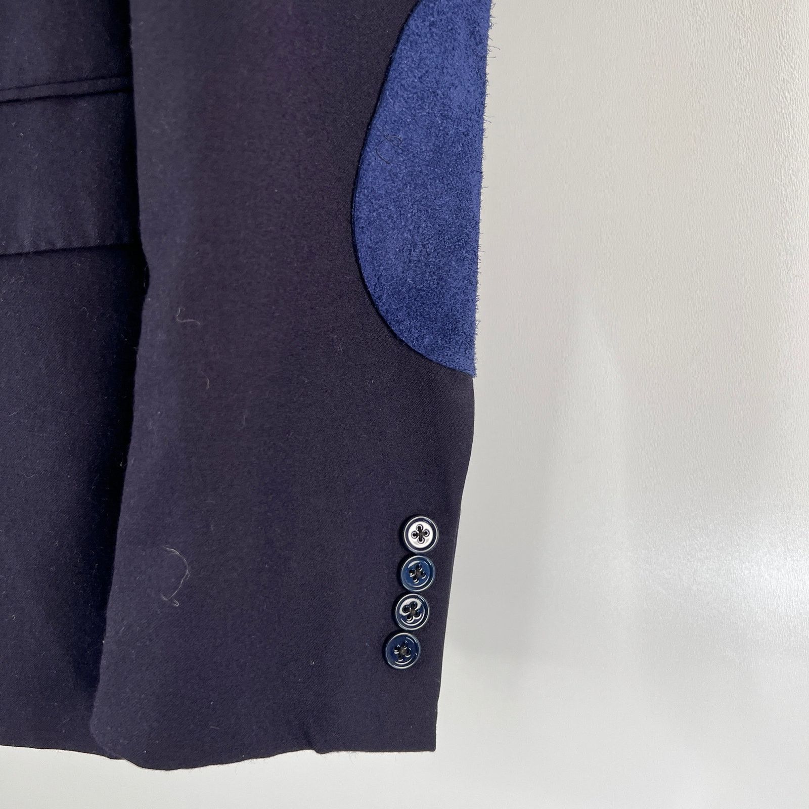 Polo Ralph Lauren Polo Ralph Lauren Wool Navy Blazer With Elbow Patches Size 42R - 12 Thumbnail
