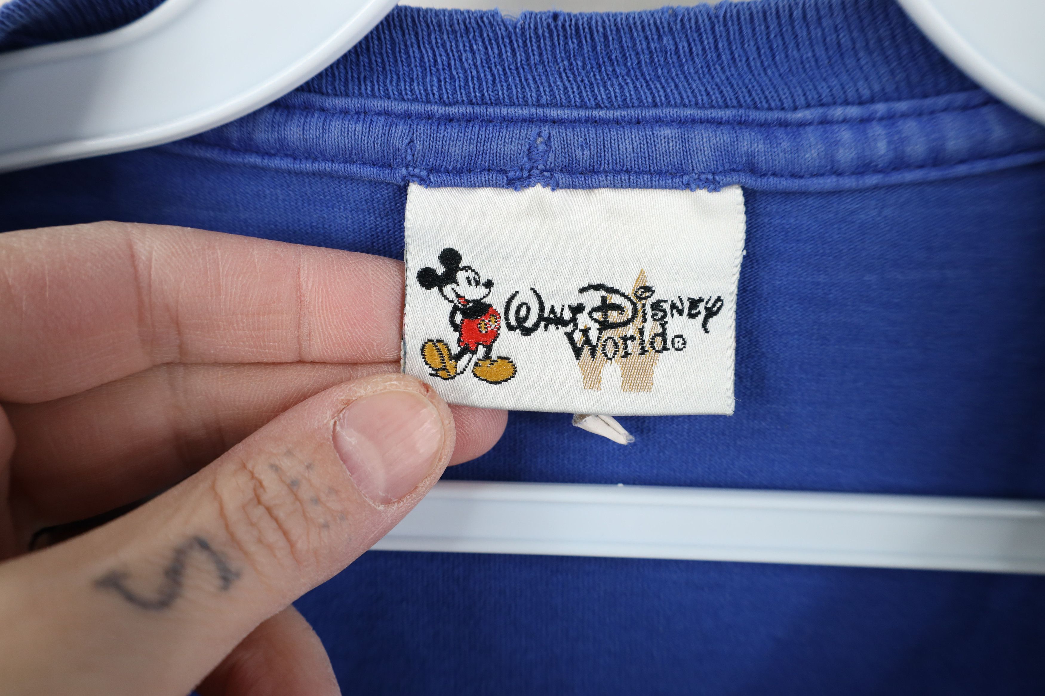Disney Vintage 90s Disney Spell Walt Disney World T-Shirt Blue USA Size US XL / EU 56 / 4 - 8 Thumbnail