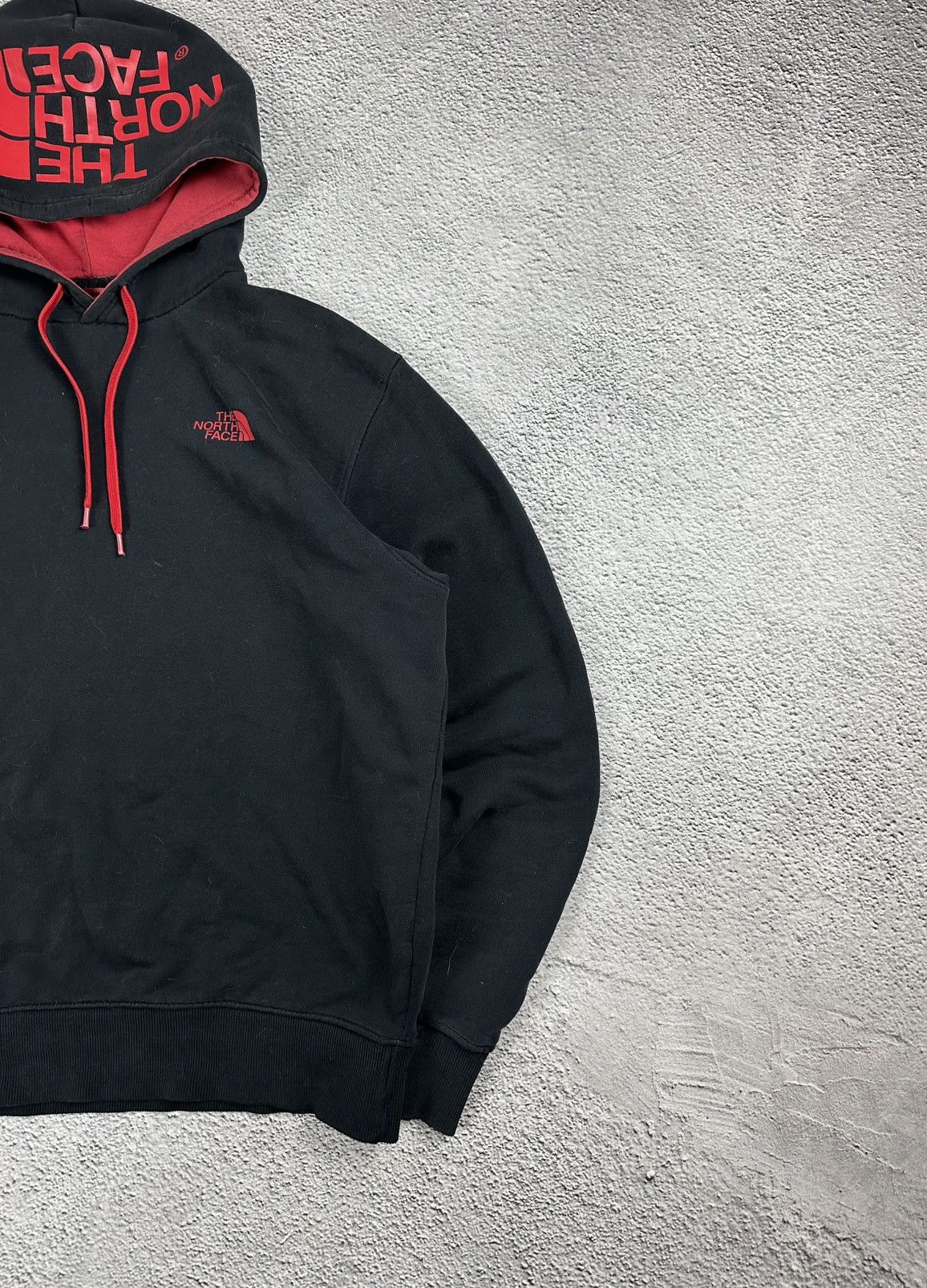 The North Face × Vintage Vintage The North Face Hoodie Faded Distressed Big Logo Y2K Size US L / EU 52-54 / 3 - 4 Thumbnail